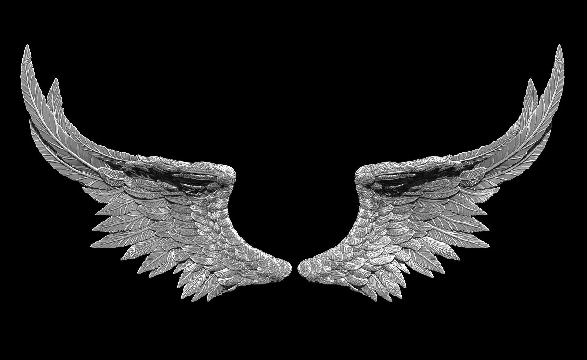 Angel Wings - Print Ready 3D print model_0