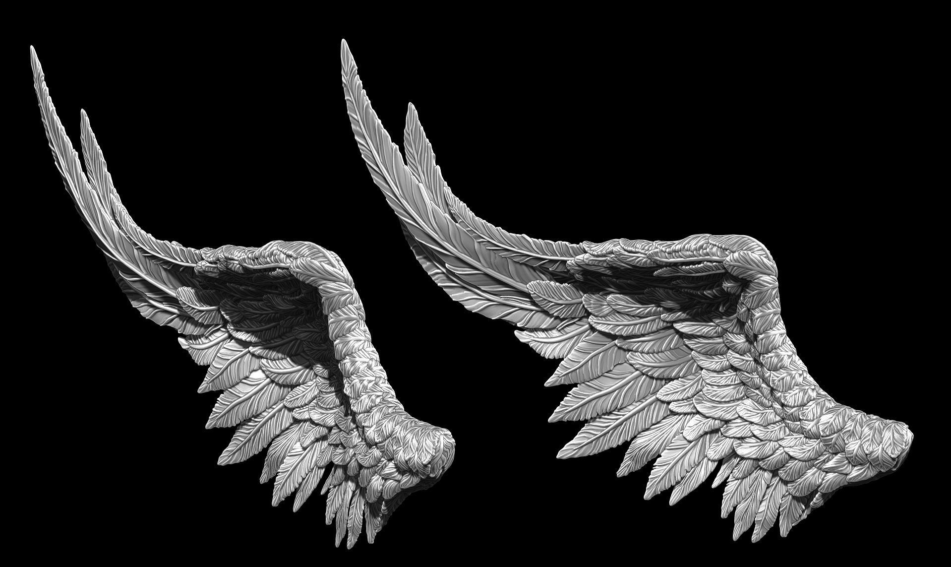Angel Wings - Print Ready 3D print model_2