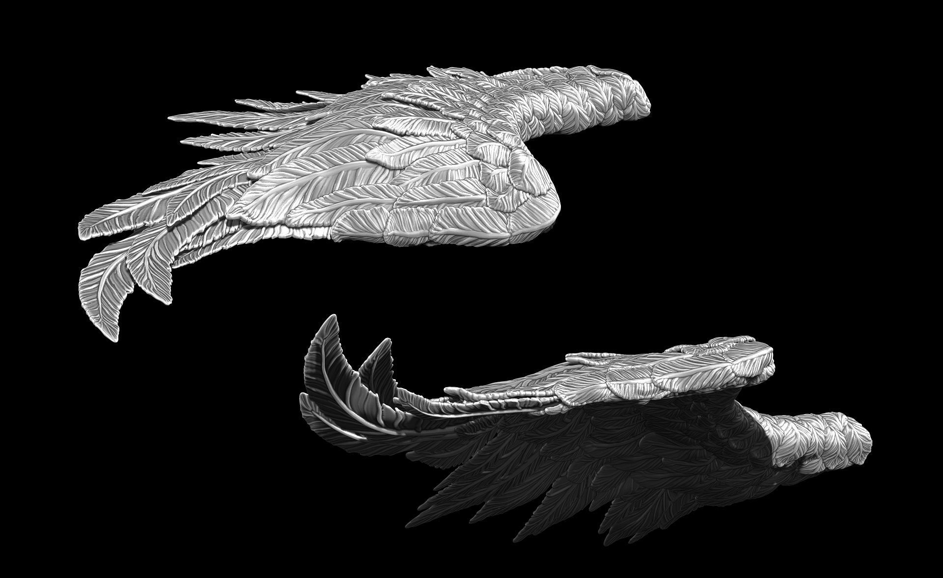 Angel Wings - Print Ready 3D print model_5
