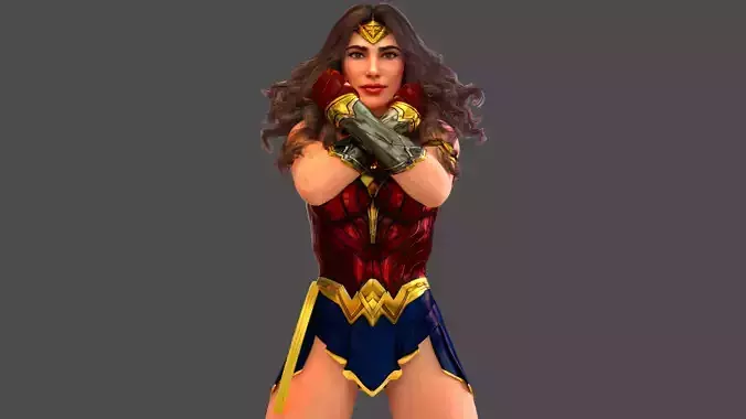Wonder Woman - DCEU - Movie Suit - Gal Gadot 3D model