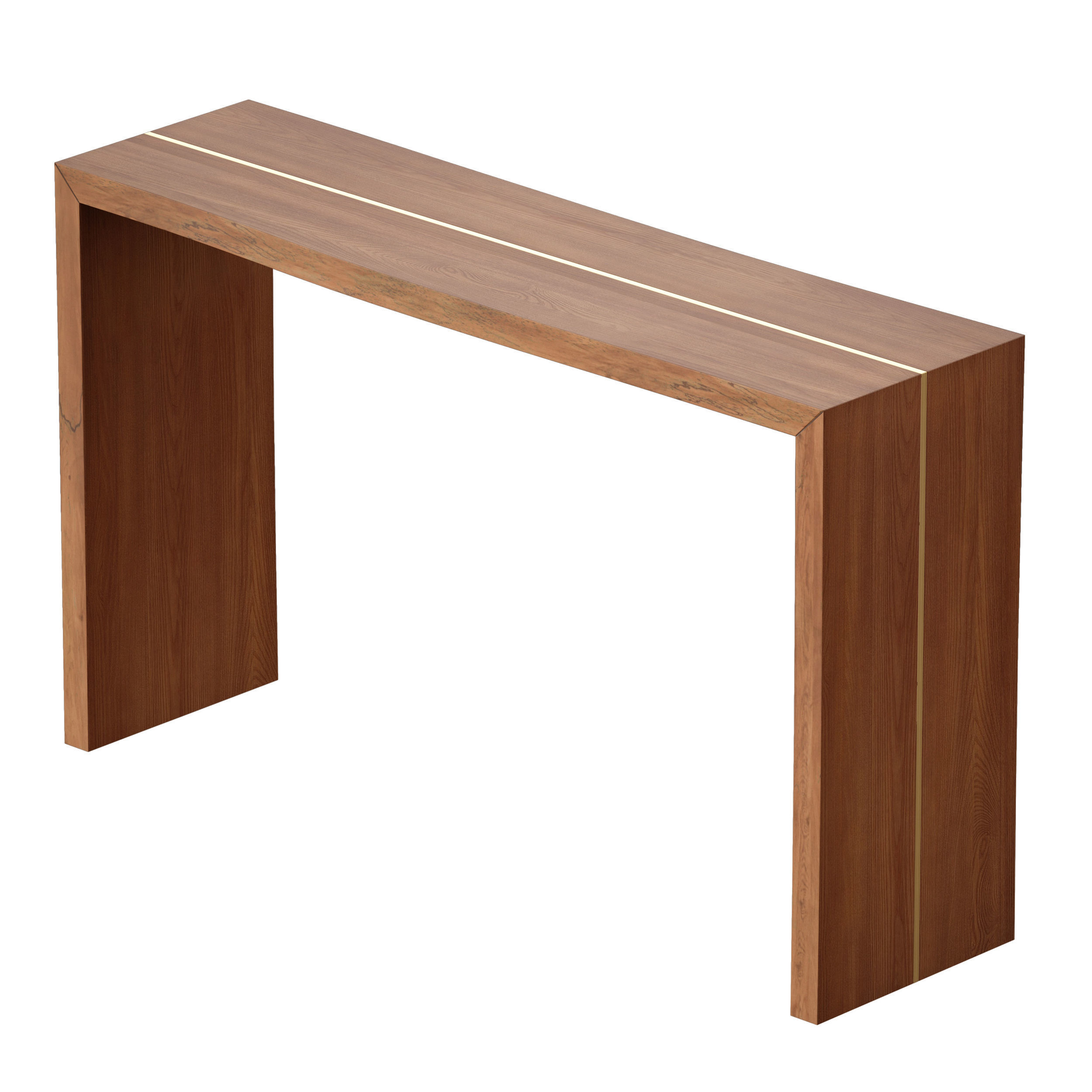 Montana 50x14 Live Edge Console Table Crate and Barrel 3D model_5