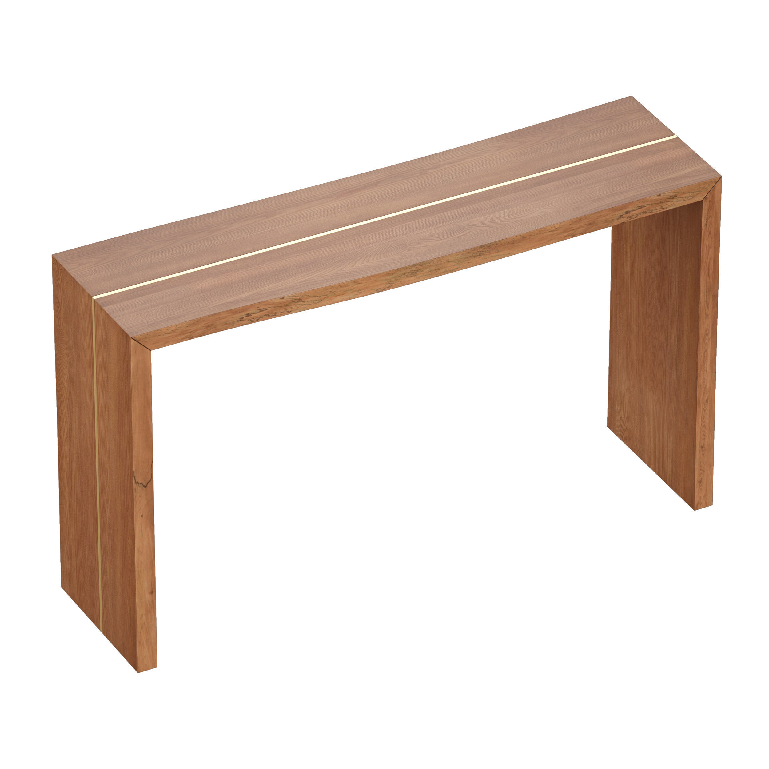 Montana 50x14 Live Edge Console Table Crate and Barrel 3D model_2