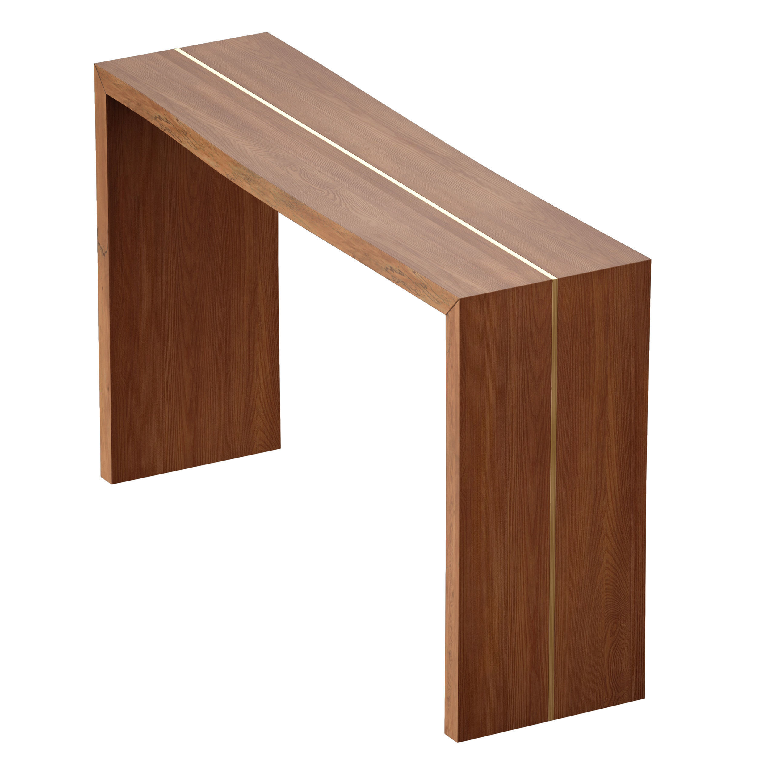 Montana 50x14 Live Edge Console Table Crate and Barrel 3D model_6