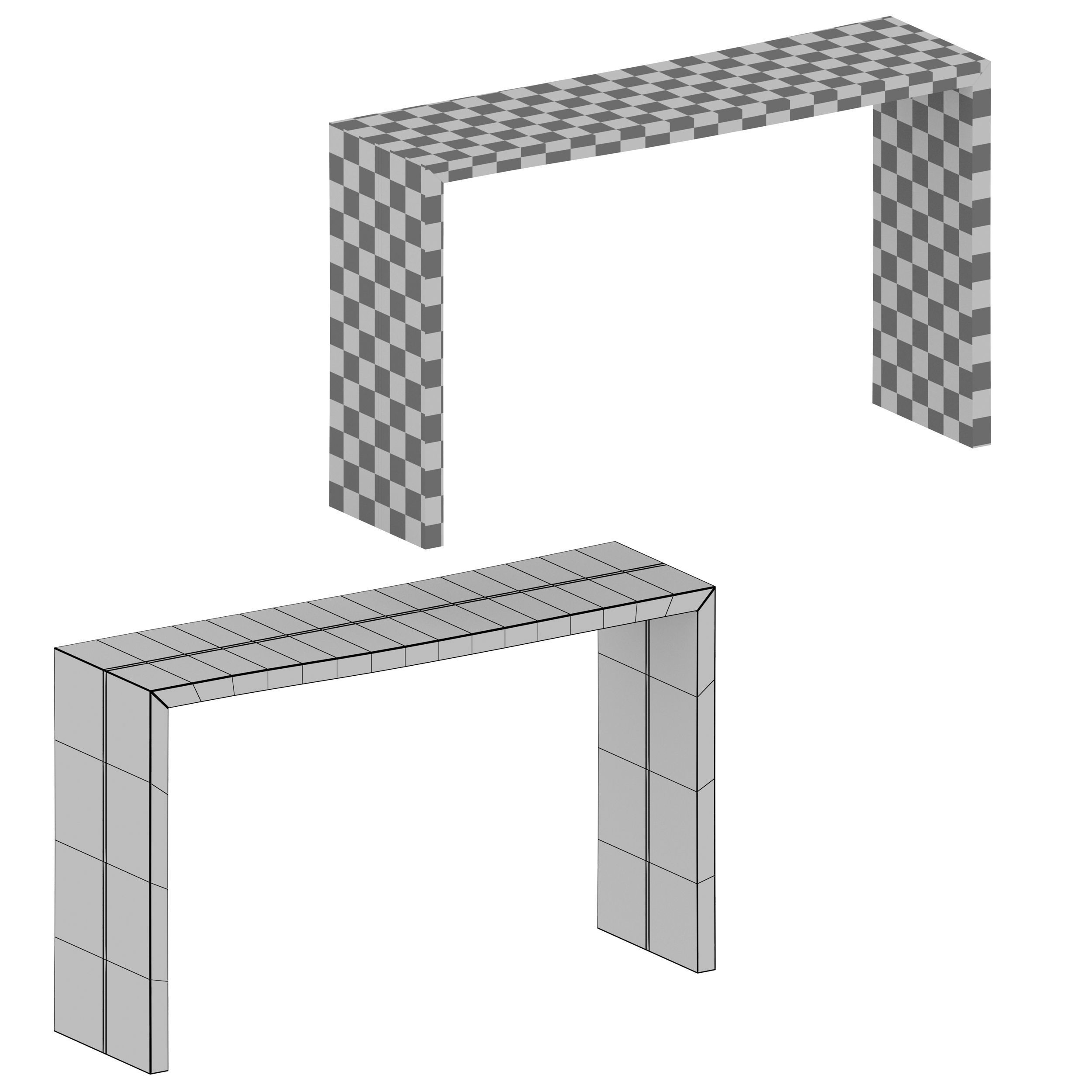 Montana 50x14 Live Edge Console Table Crate and Barrel 3D model_11