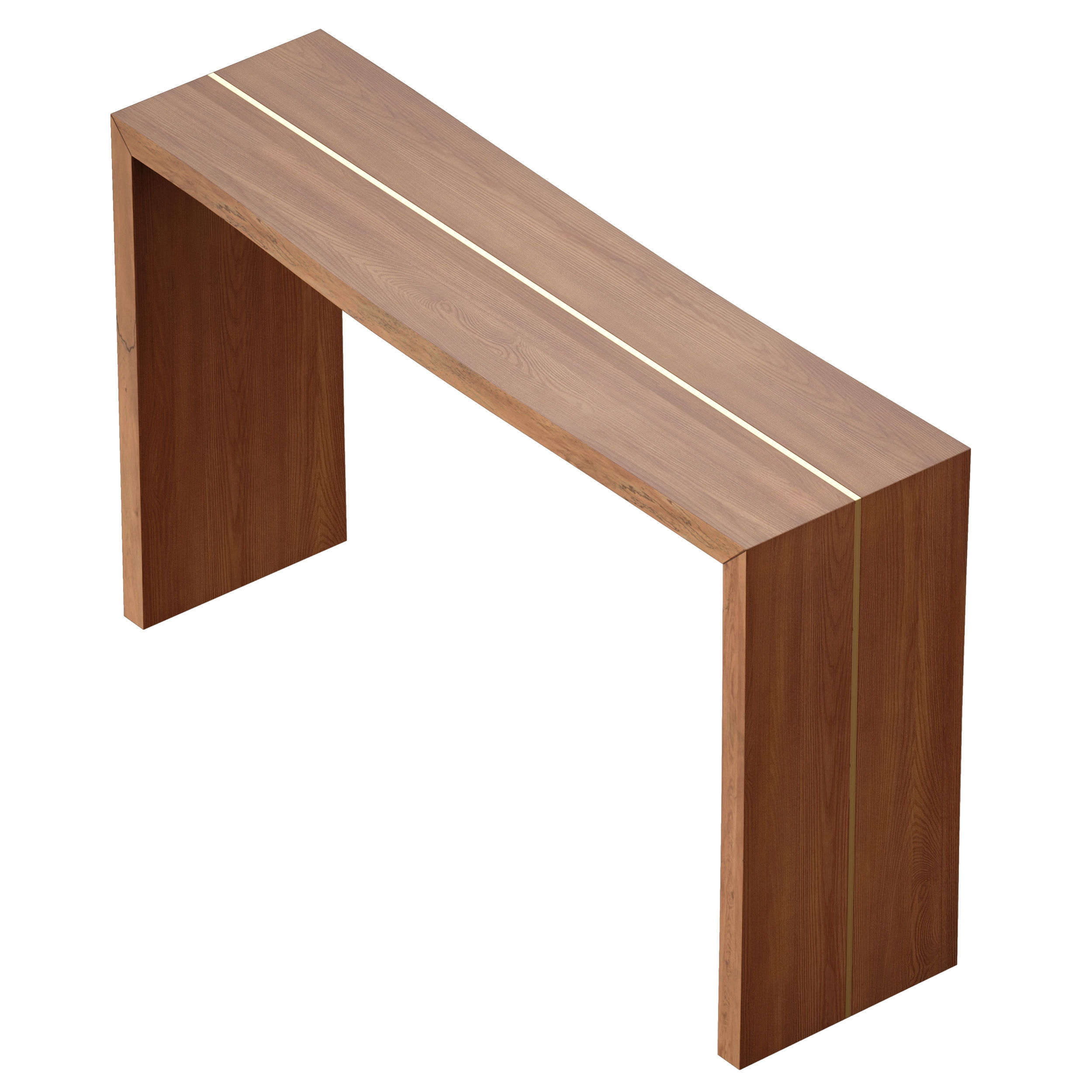 Montana 50x14 Live Edge Console Table Crate and Barrel 3D model_7