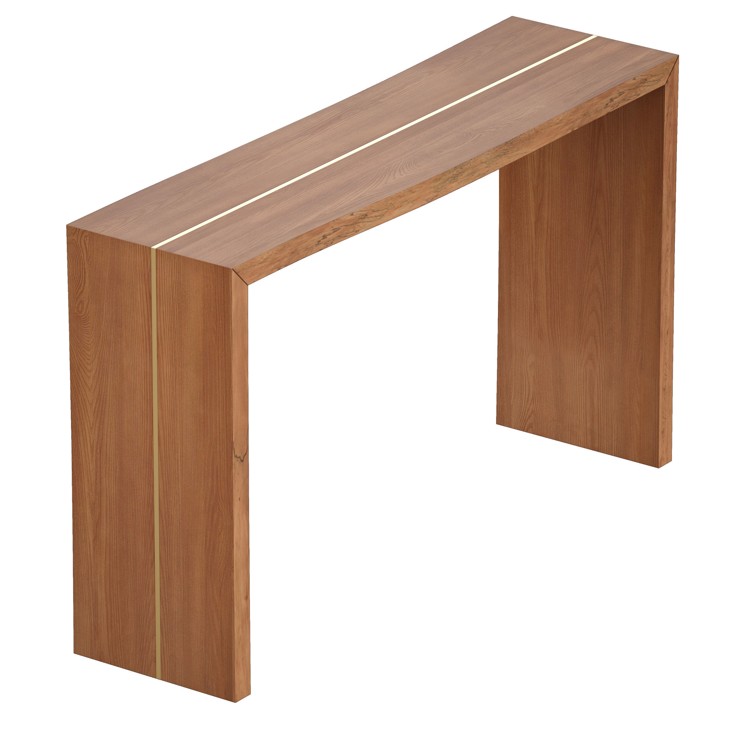 Montana 50x14 Live Edge Console Table Crate and Barrel 3D model_3