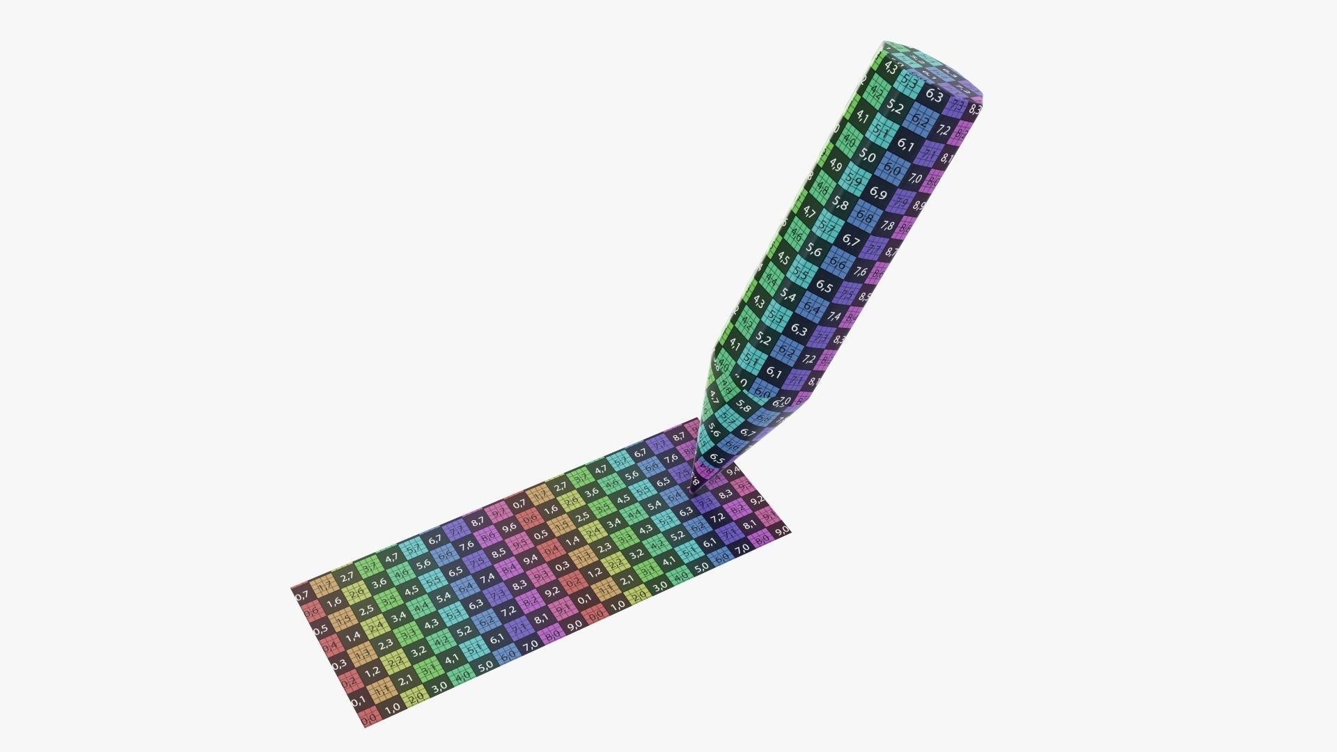 Writing tilted pencil 3D model_6