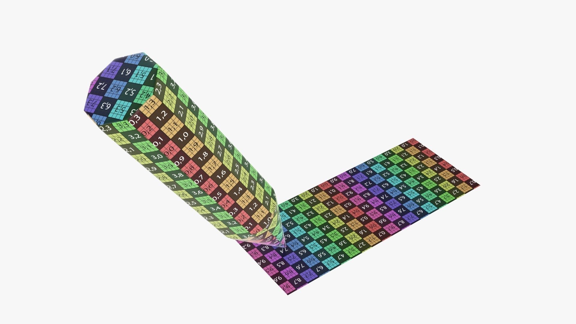 Writing tilted pencil 3D model_8