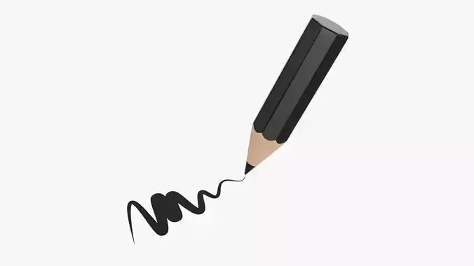 Writing tilted pencil