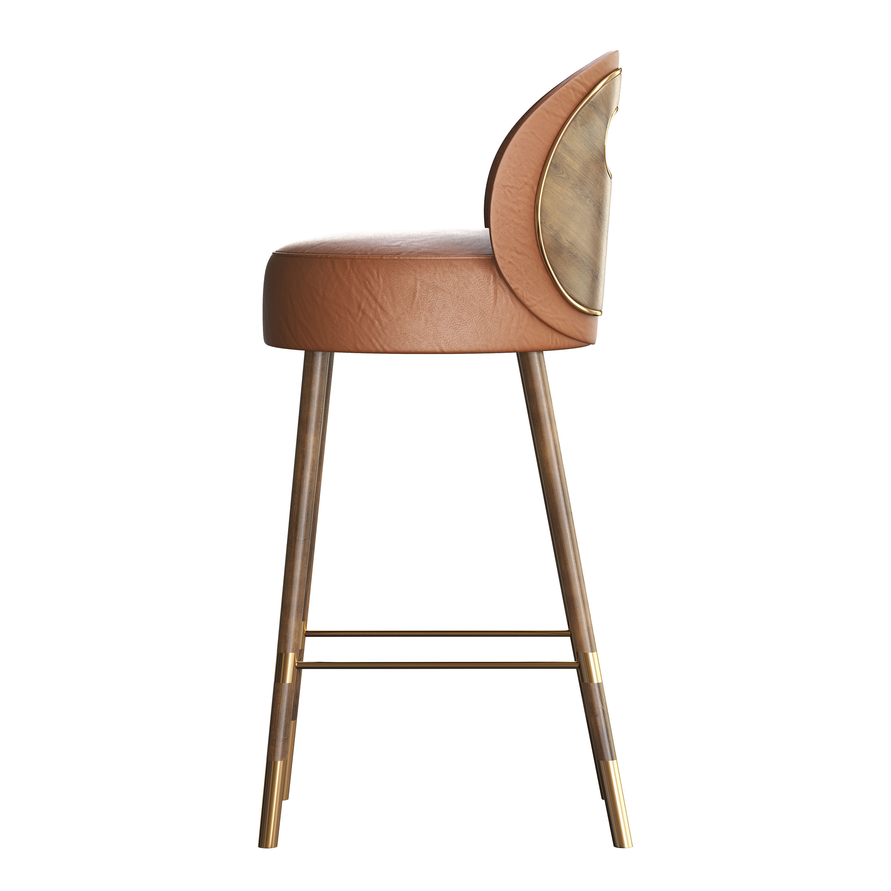 Bar chair 3D model_10