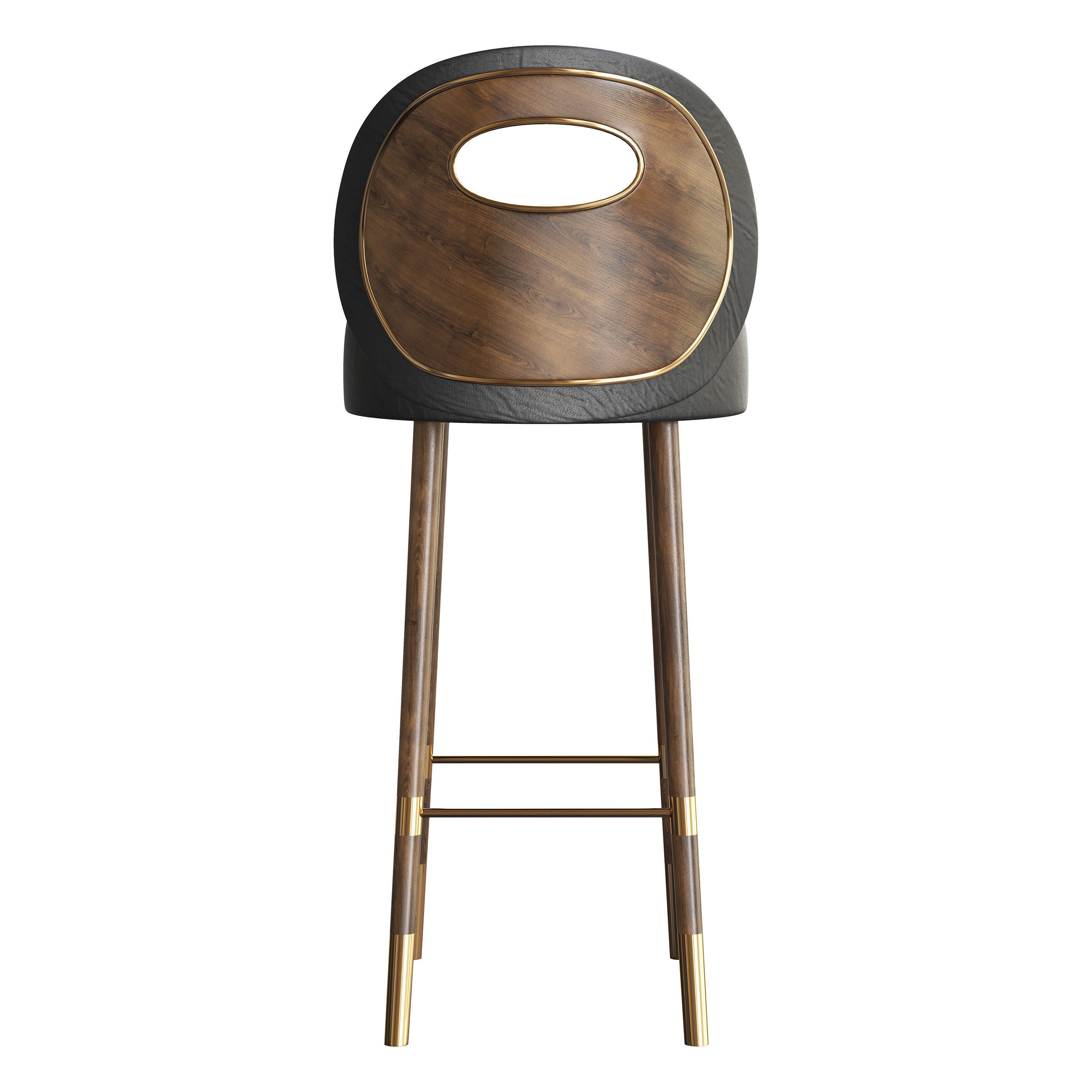 Bar chair 3D model_3