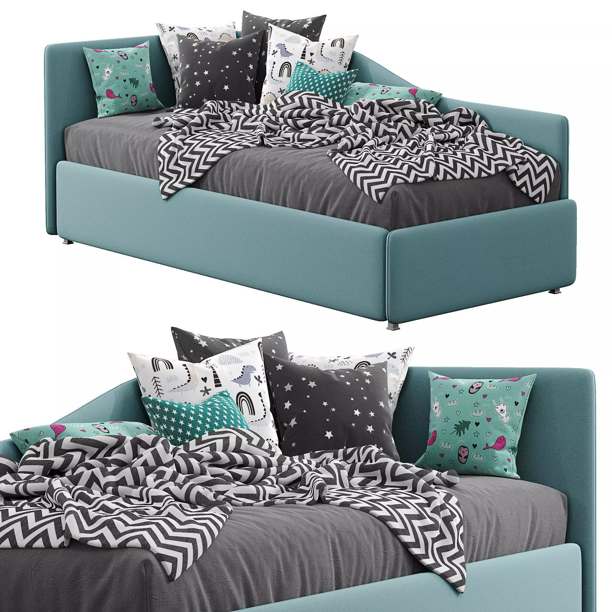 Bonaldo Single beds Titti 1 3D model
