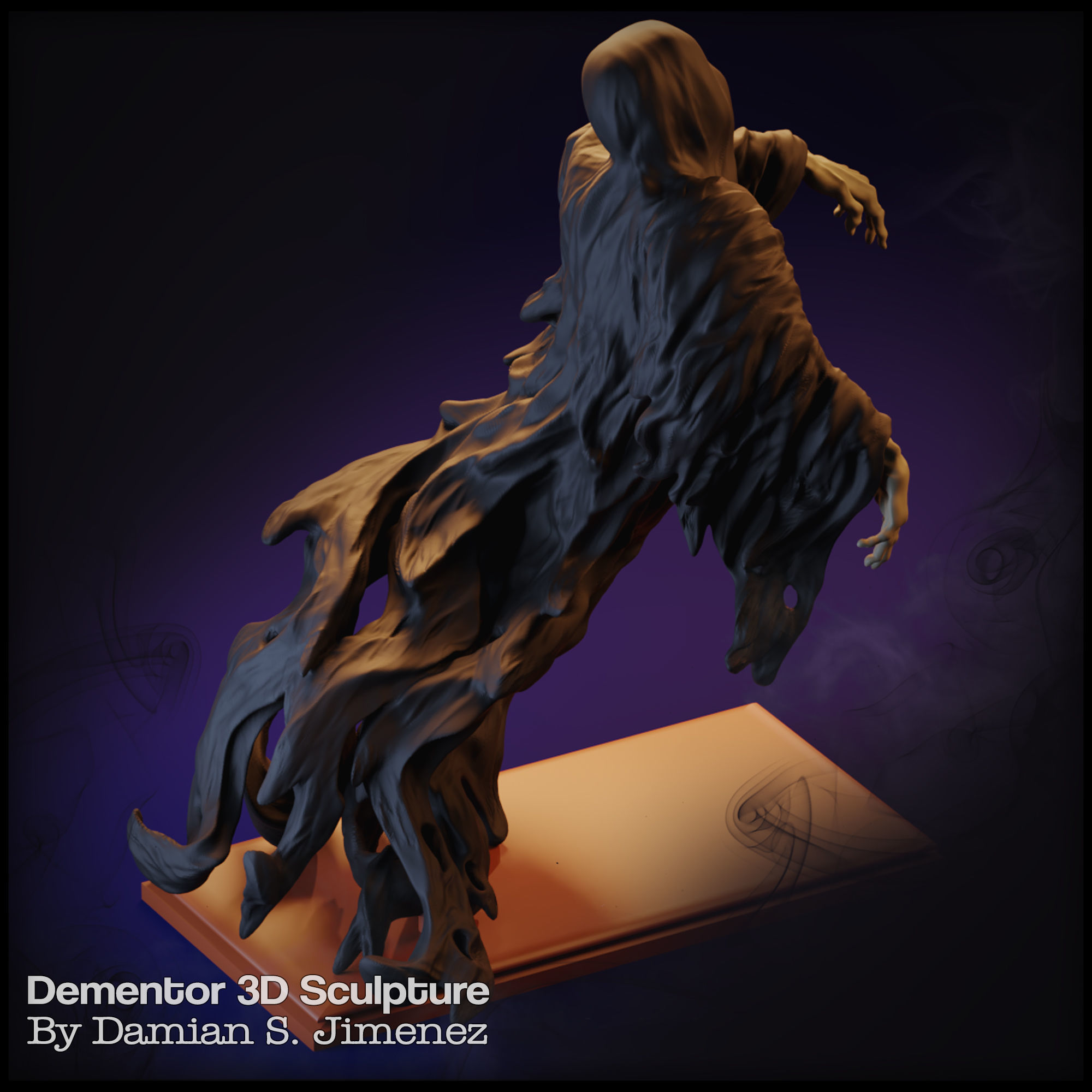 Dementor - Harry Potter Ghost Phantom Spectre Sculpture 3D print model_4