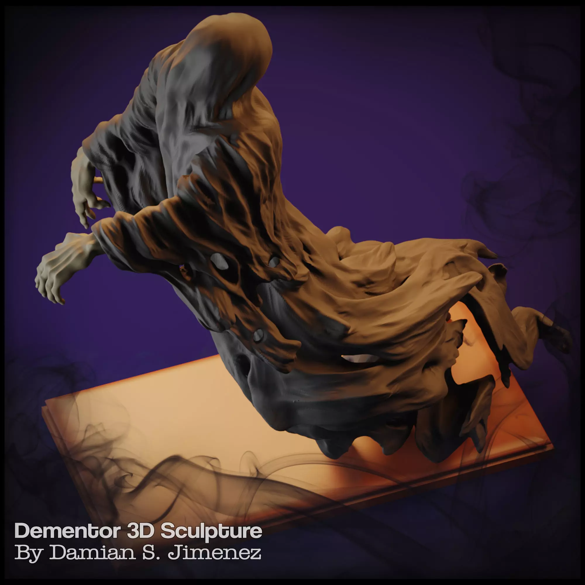 Dementor - Harry Potter Ghost Phantom Spectre Sculpture 3D print model_0