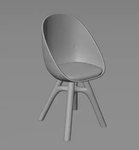 High Poly Chair without textures