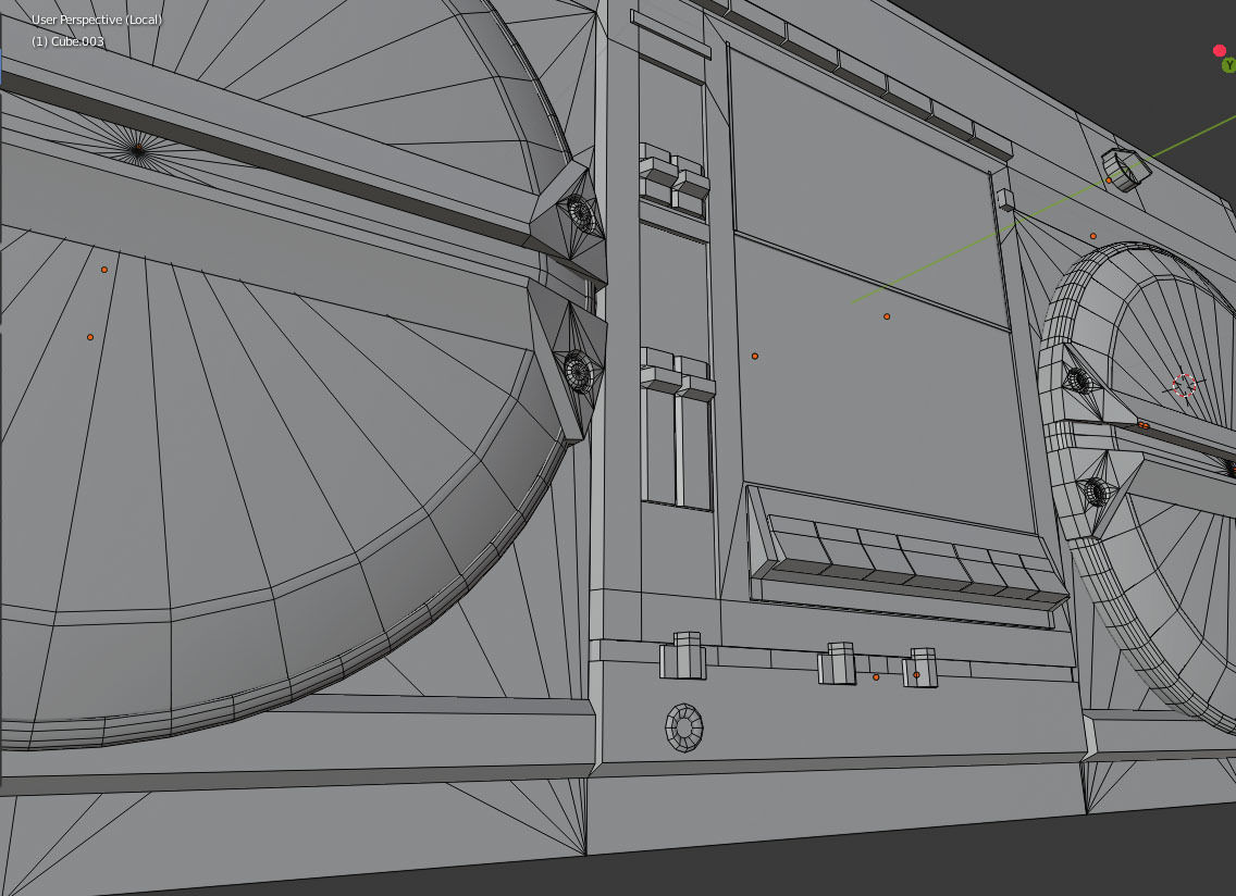 Retro Boom Box Ghetto Blaster  3D model_20
