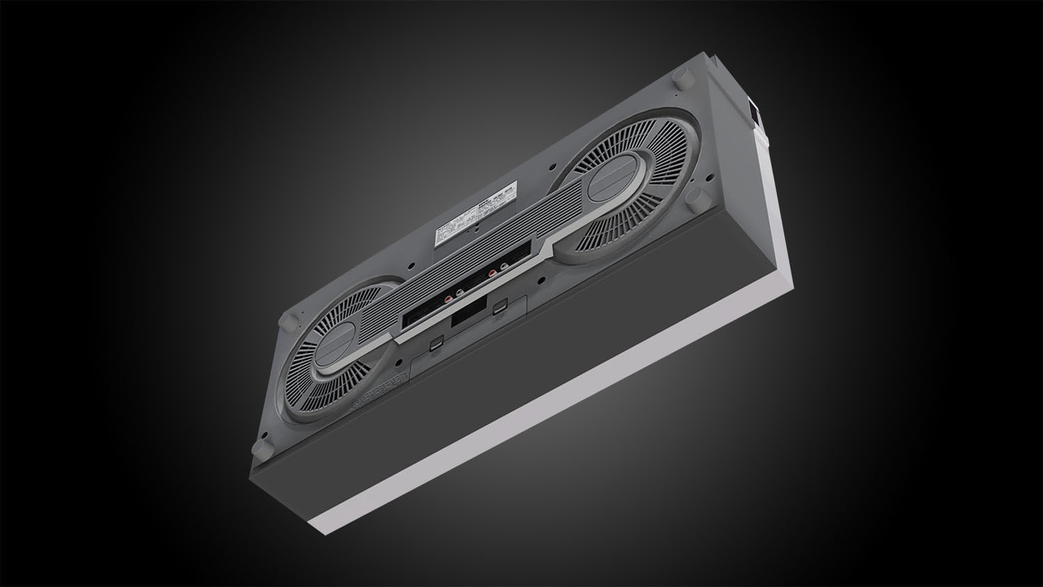 Retro Boom Box Ghetto Blaster  3D model_9