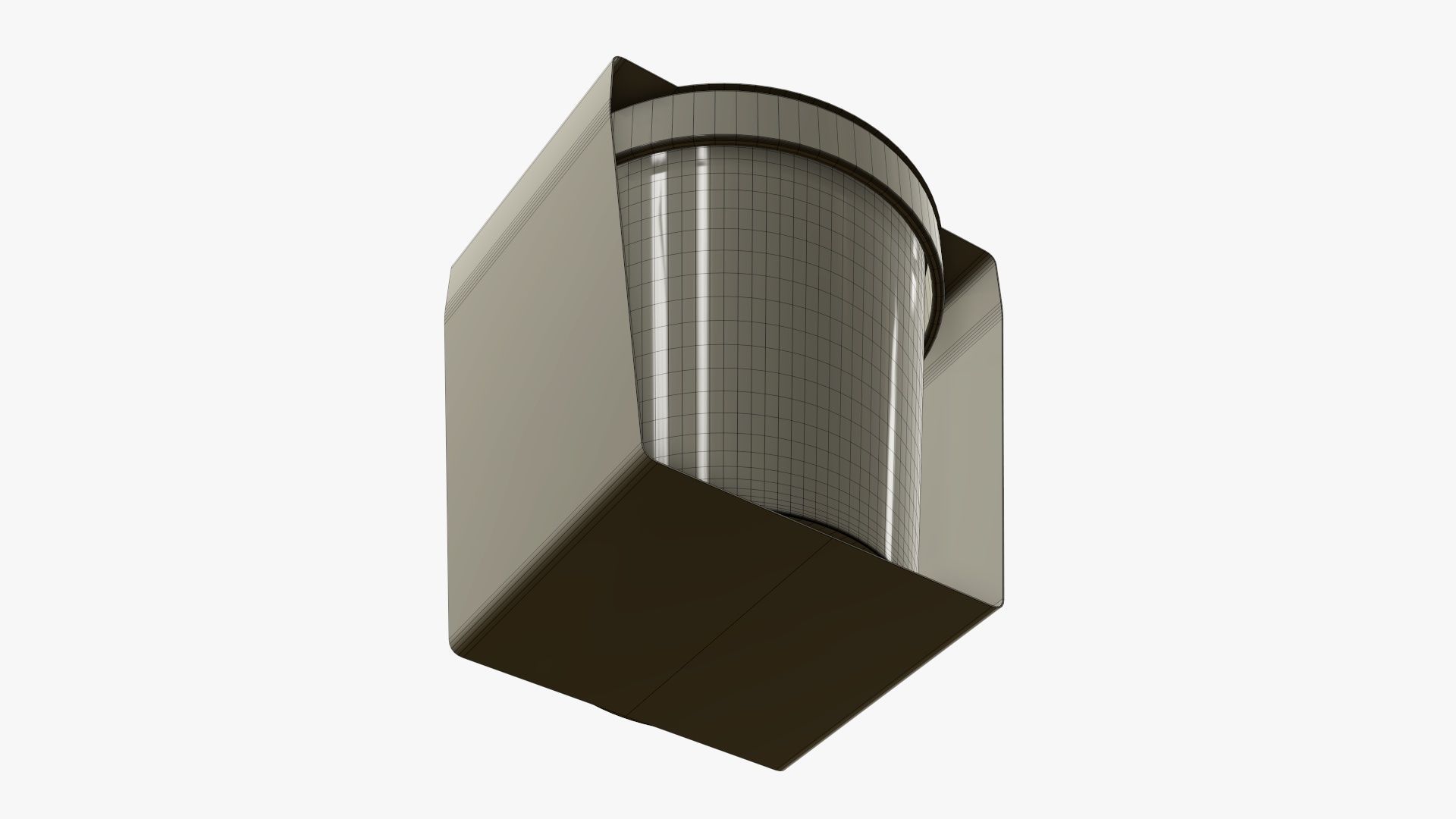 Paper tube packaging wrapped 3D model_8