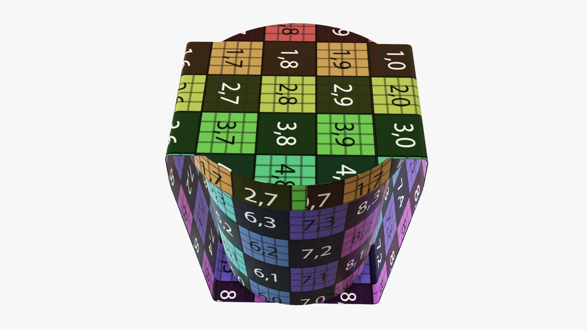 Paper tube packaging wrapped 3D model_13