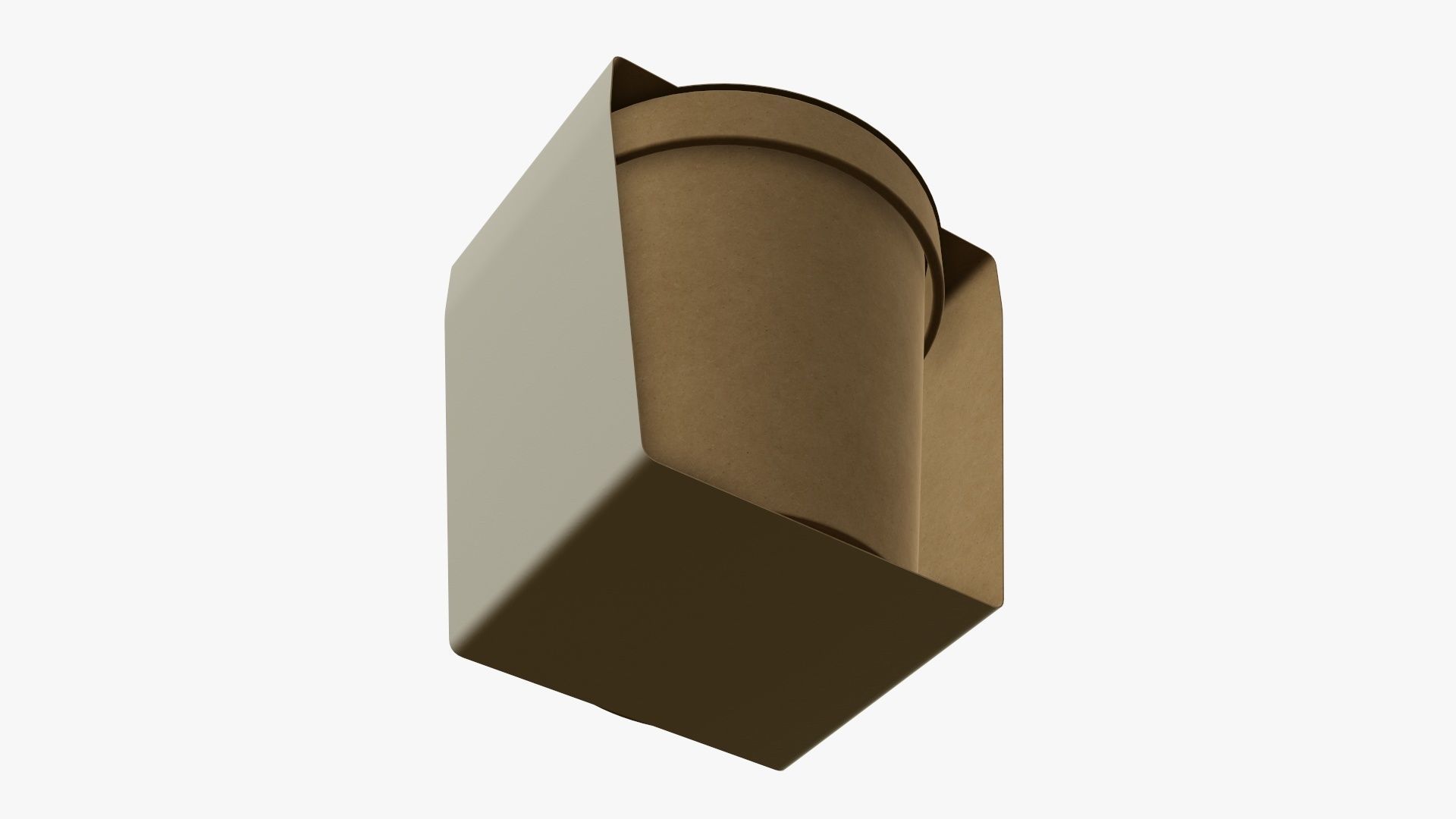 Paper tube packaging wrapped 3D model_2