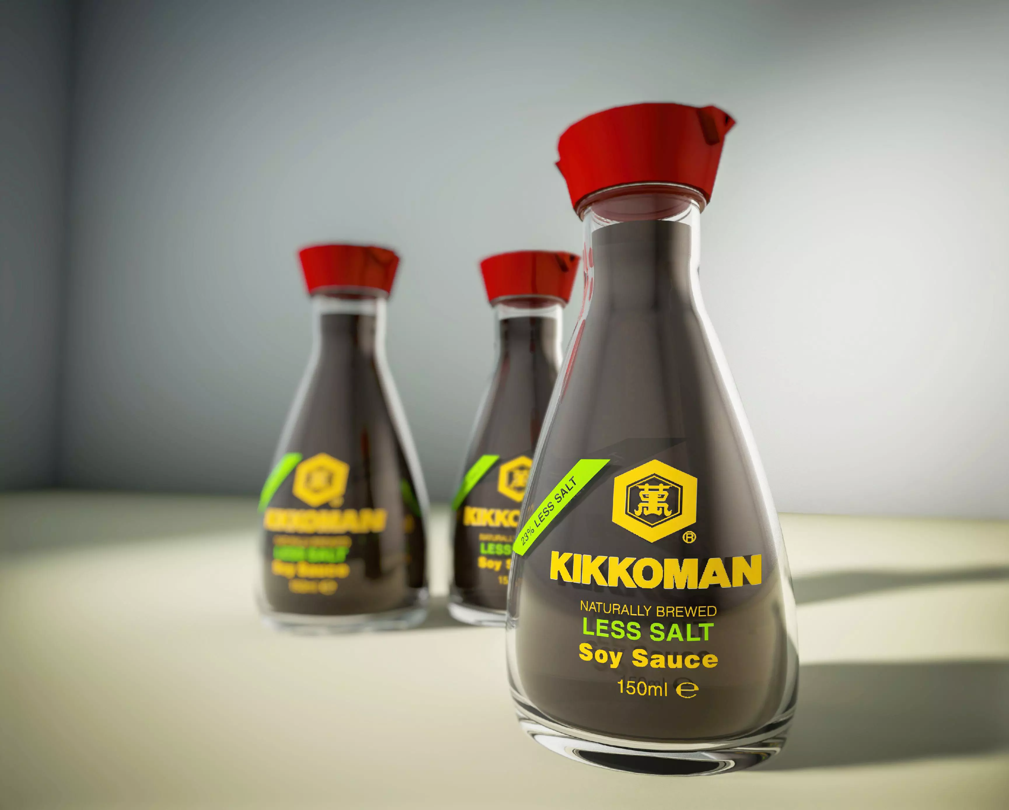 Kikkoman soy sauce Vectorworks Free low-poly 3D model