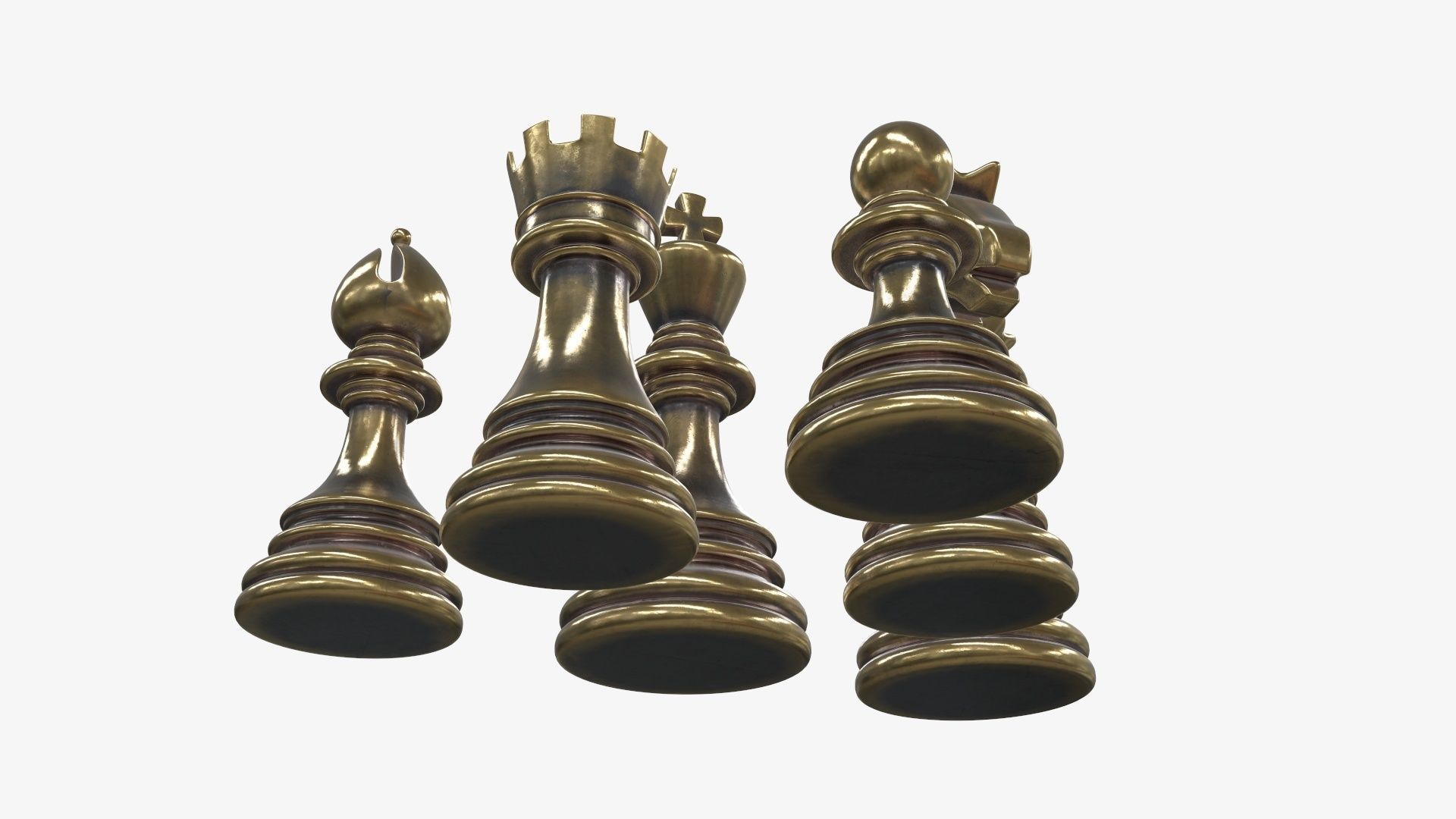 Chess figurines 3D model_4