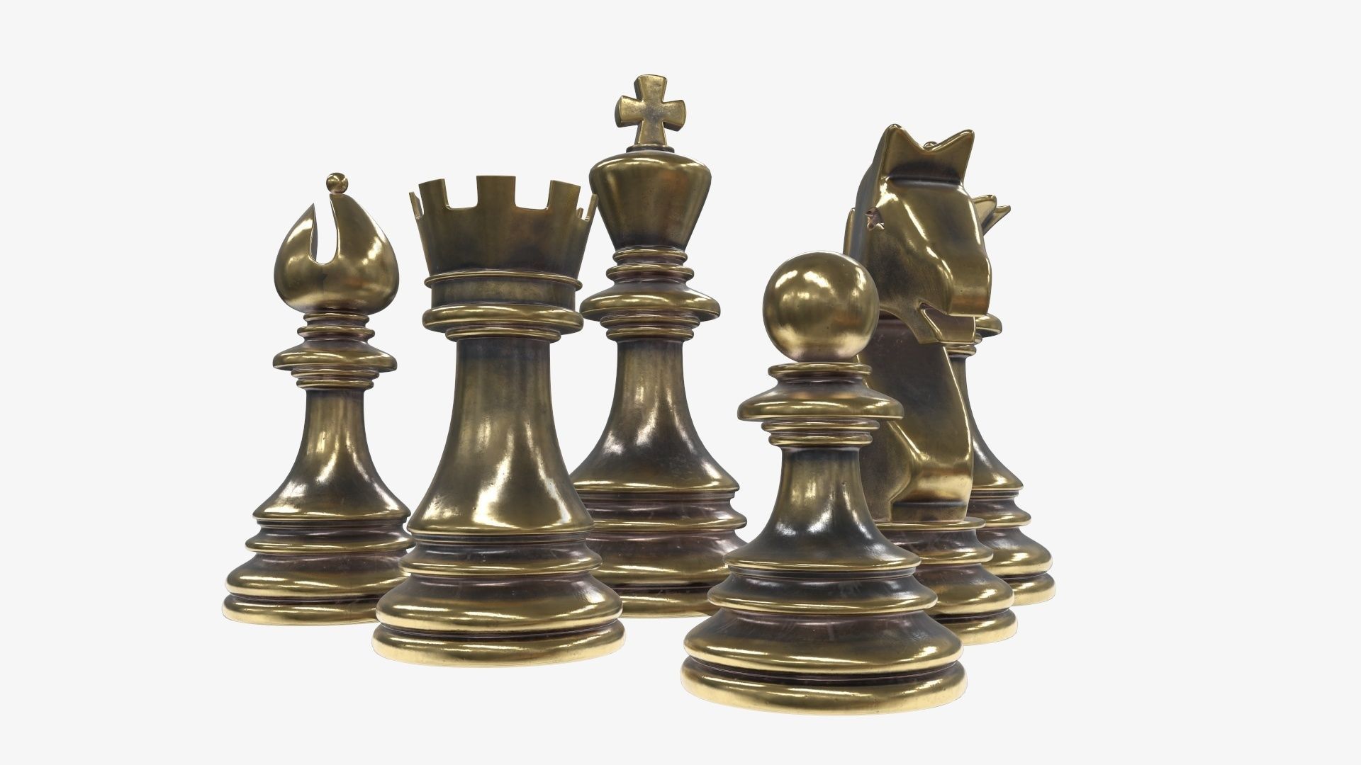 Chess figurines 3D model_1