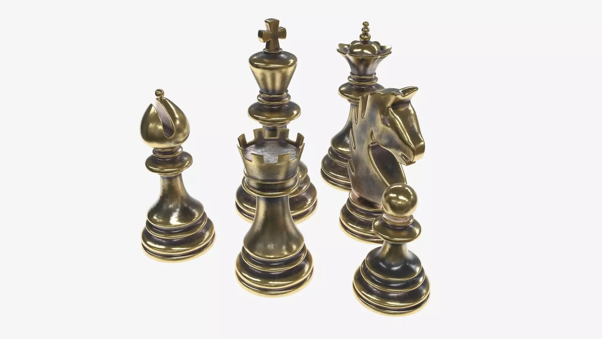 Chess figurines 3D model_0