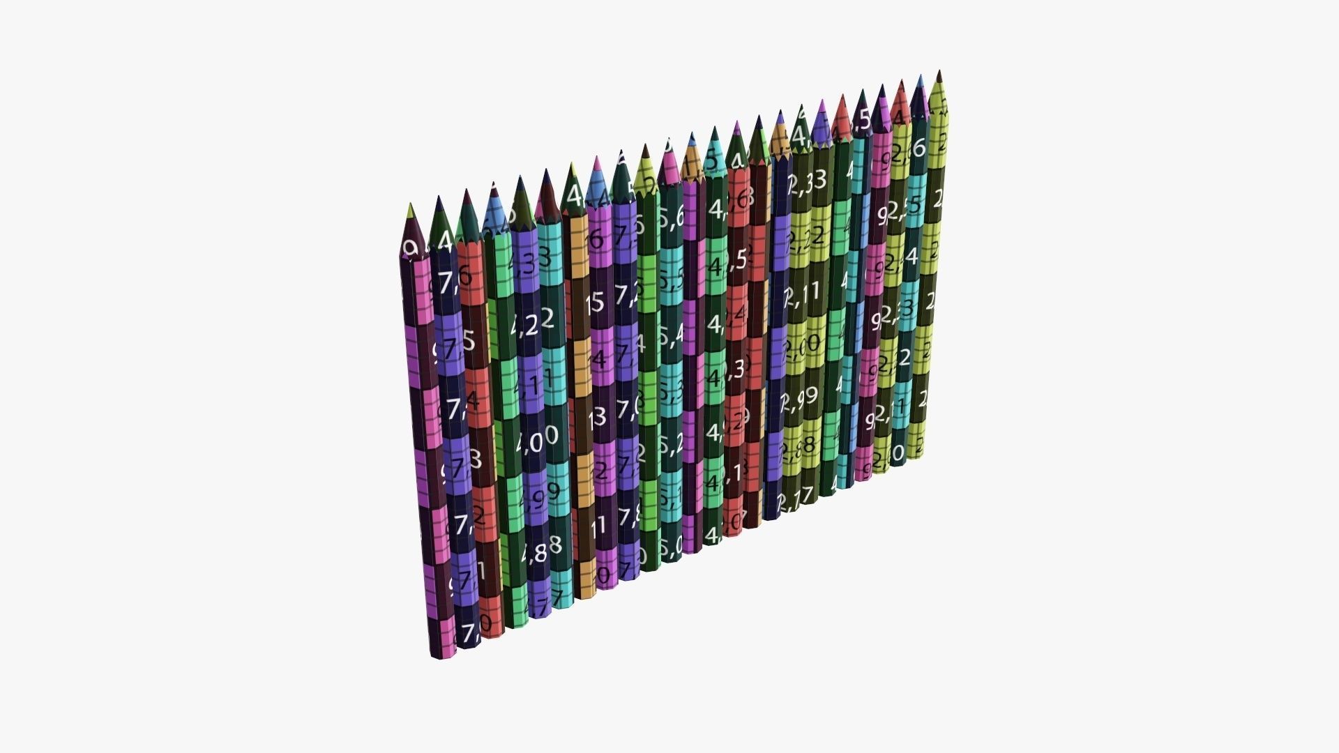 Color pencils in box 01 3D model_11