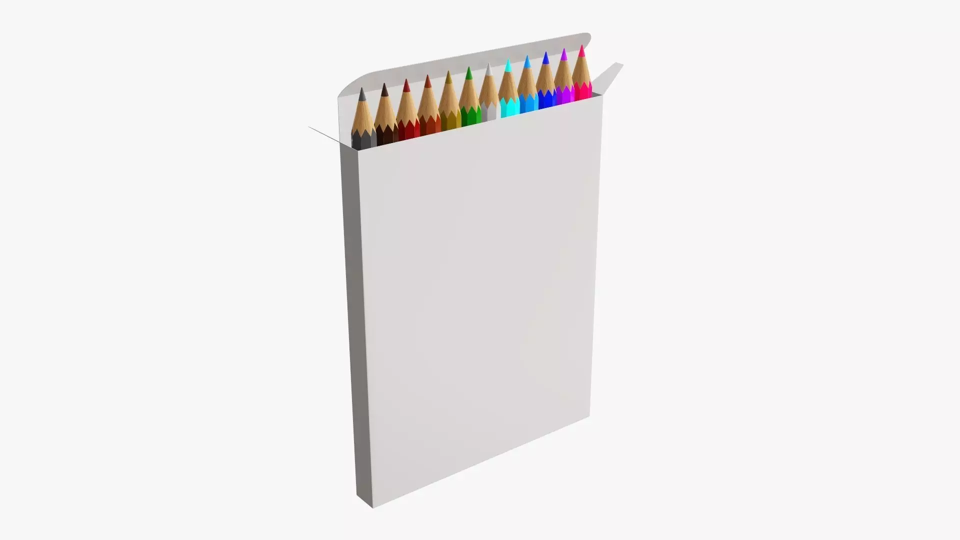 Color pencils in box 02 3D model_0