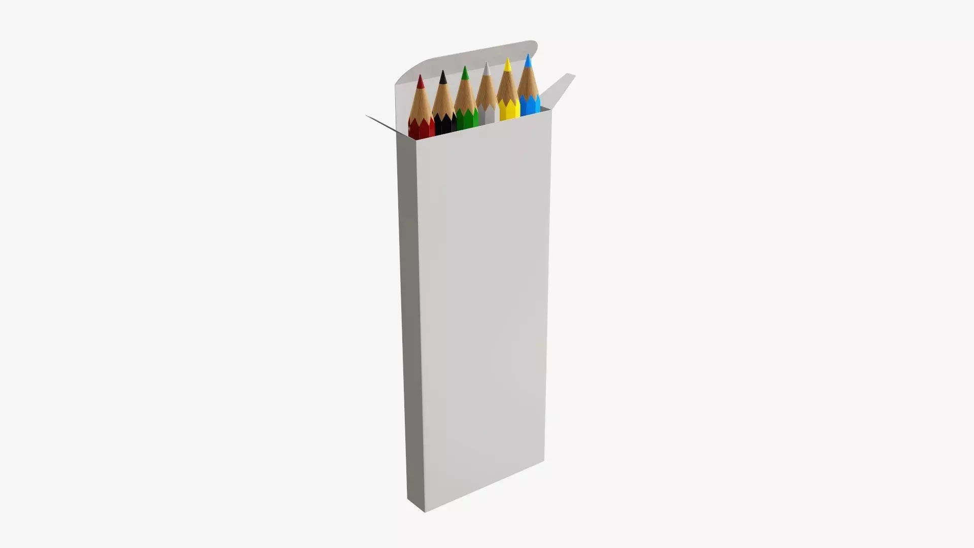 Color pencils in box 03 3D model_0