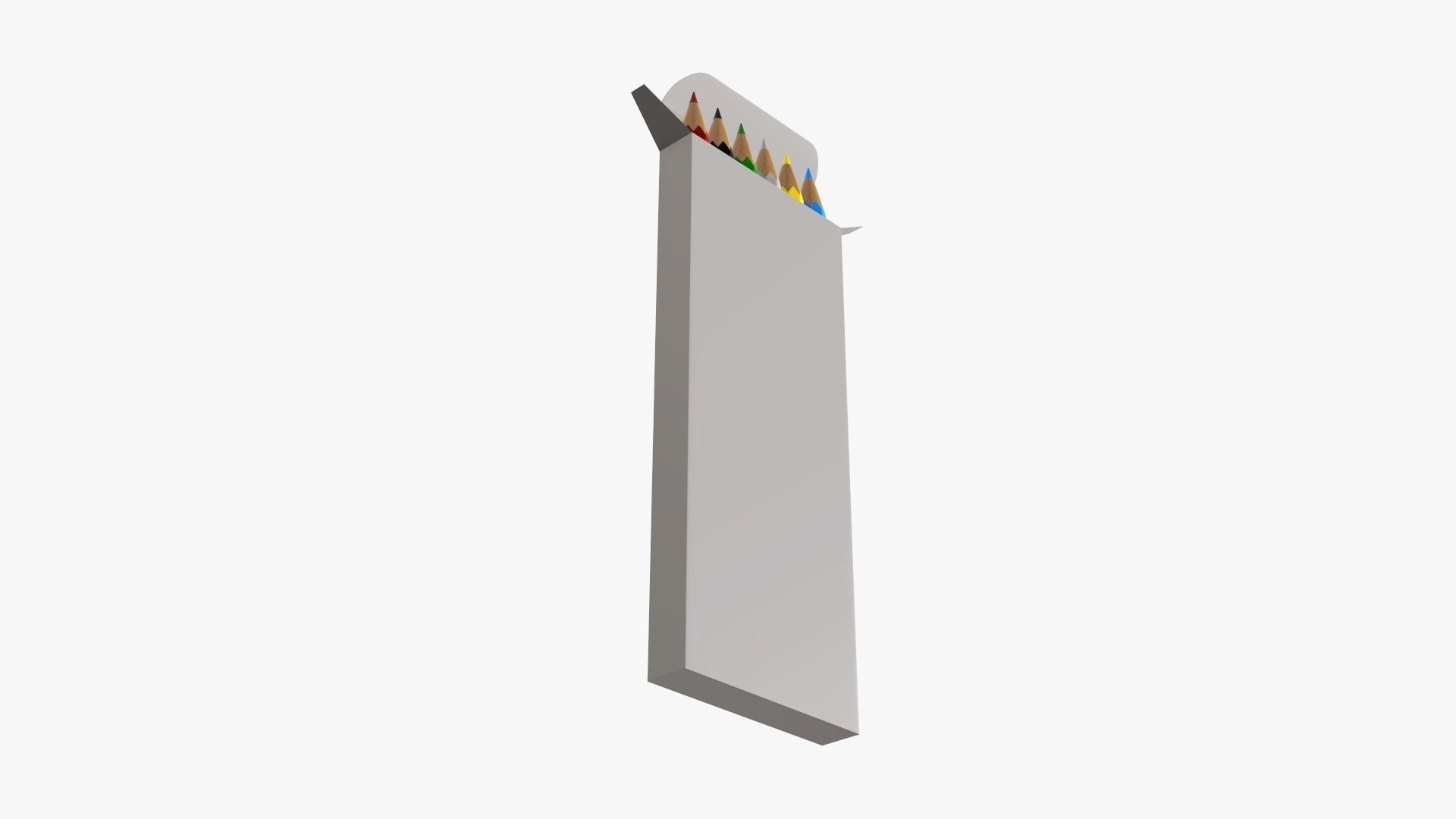 Color pencils in box 03 3D model_3