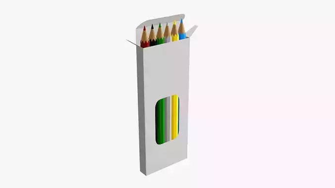 Color pencils in box 03 with window