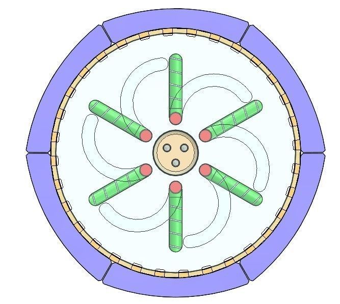 Self-locking expansion mechanism-outer spring 3D print model_8