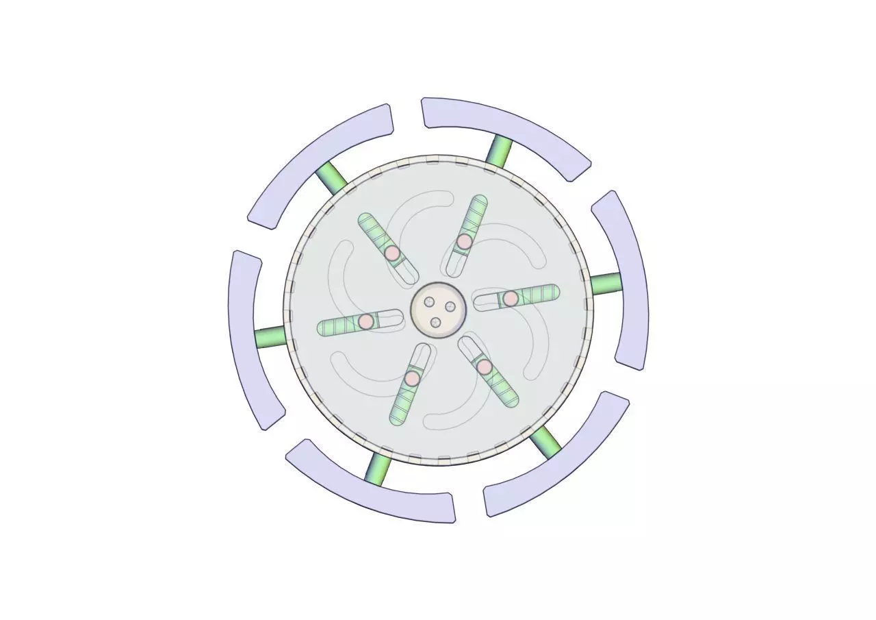 Self-locking expansion mechanism-outer spring 3D print model_0