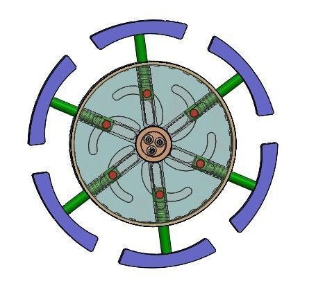 Self-locking expansion mechanism-outer spring 3D print model_6