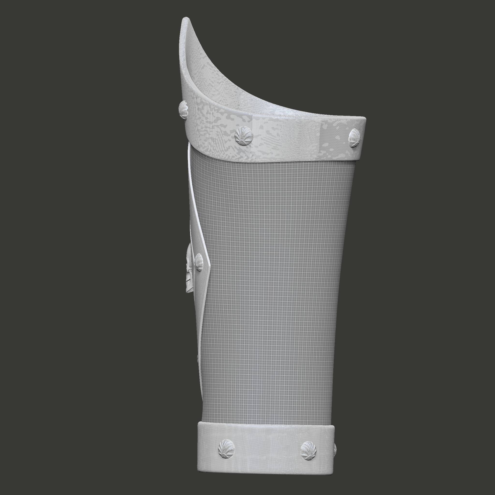 Skull Pirate Bracers 3D print model_27