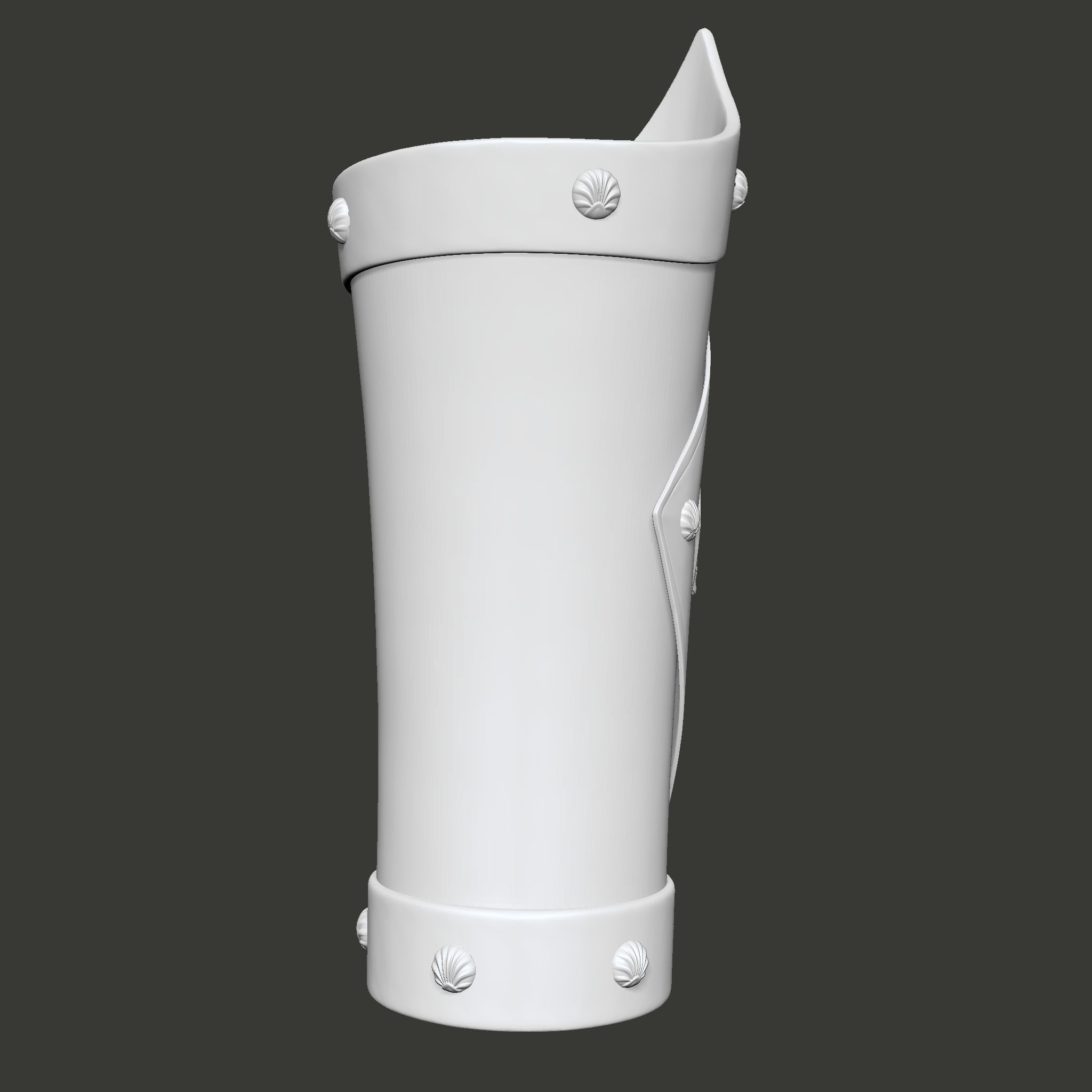 Skull Pirate Bracers 3D print model_17
