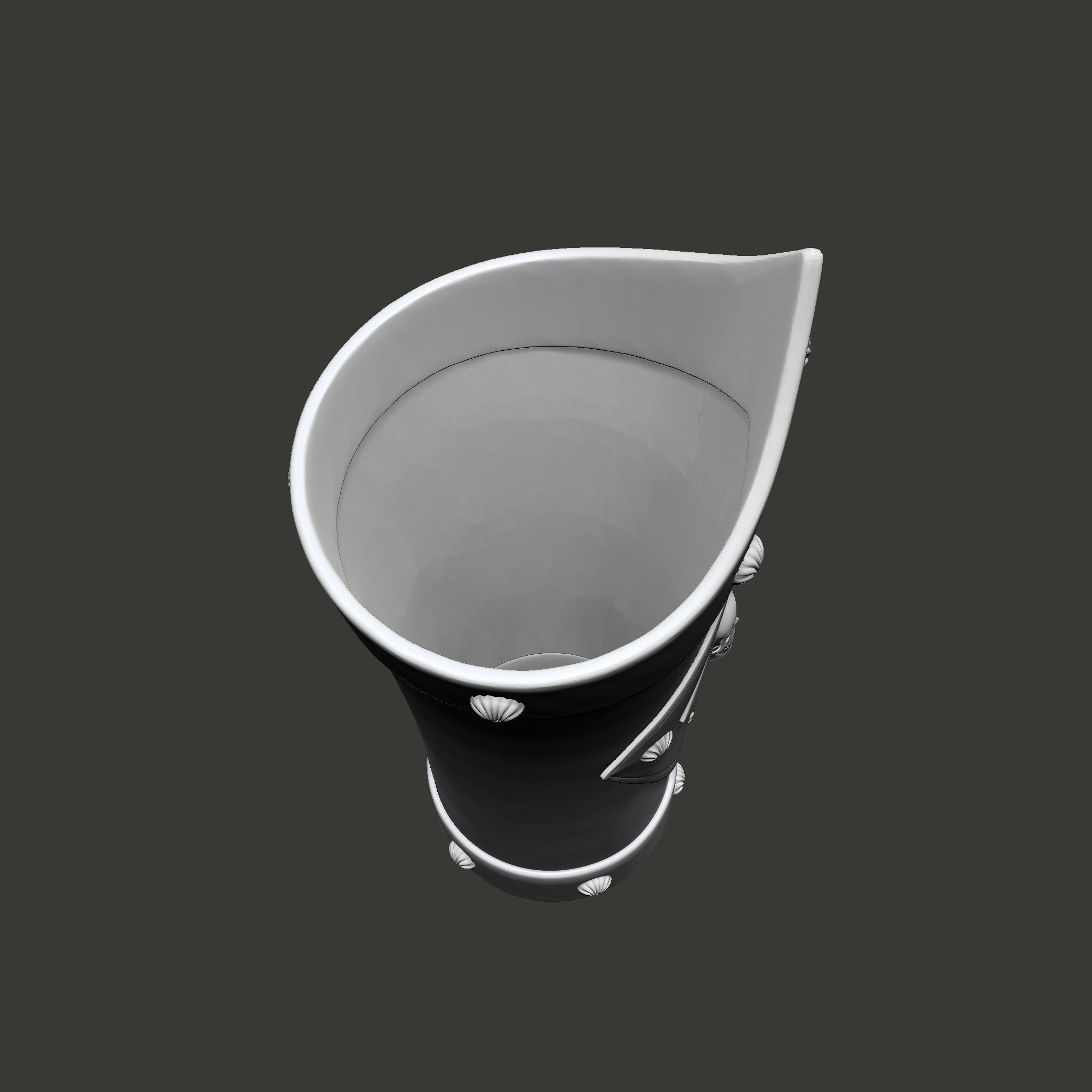 Skull Pirate Bracers 3D print model_20