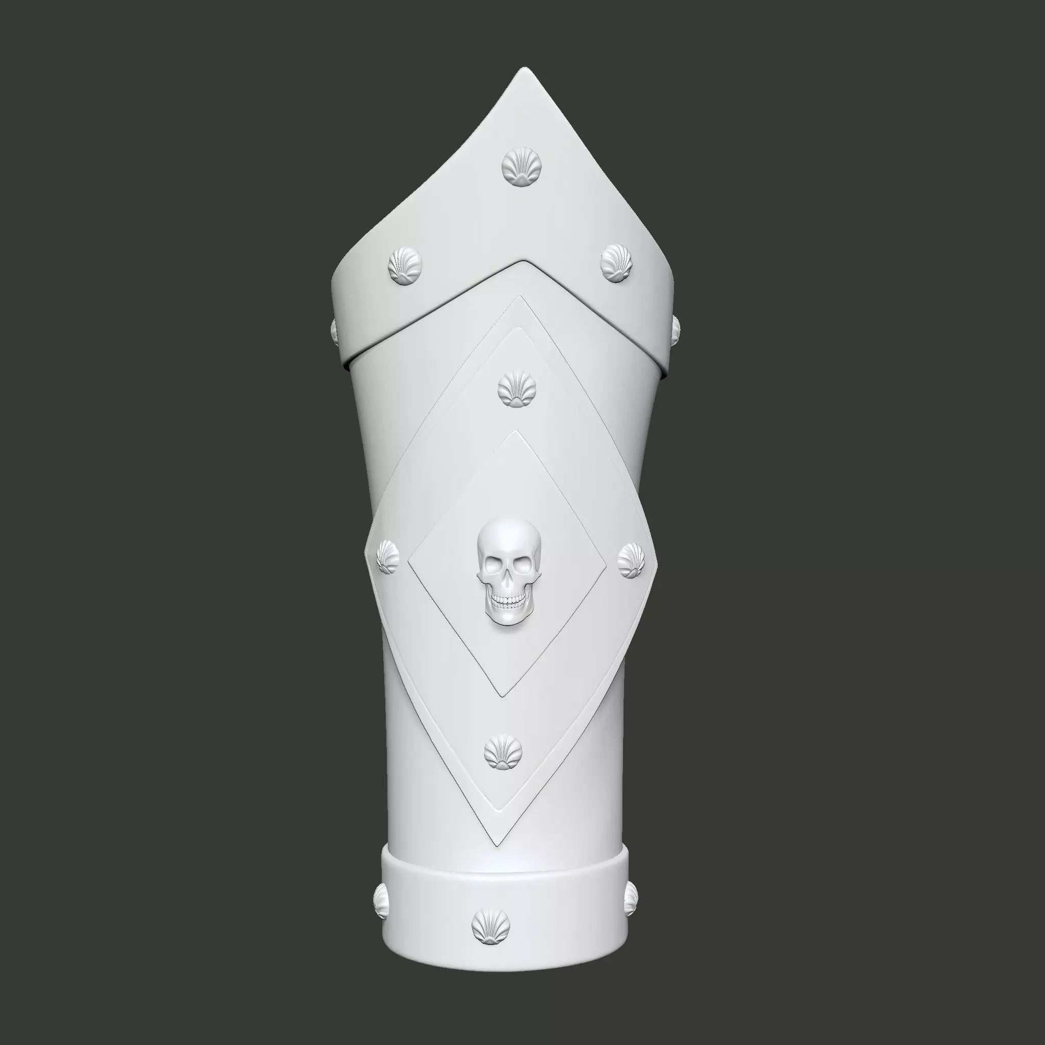 Skull Pirate Bracers 3D print model_0