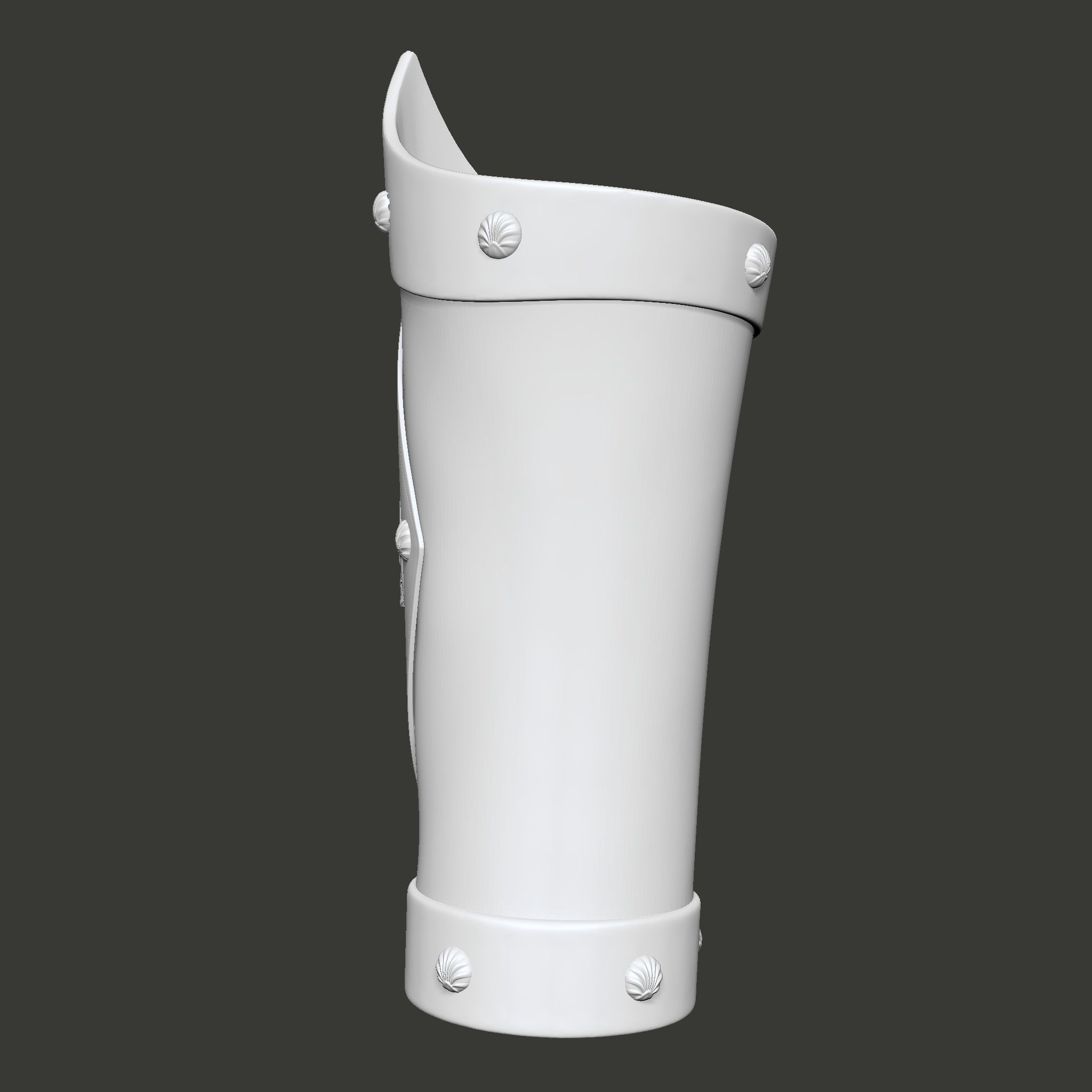 Skull Pirate Bracers 3D print model_9