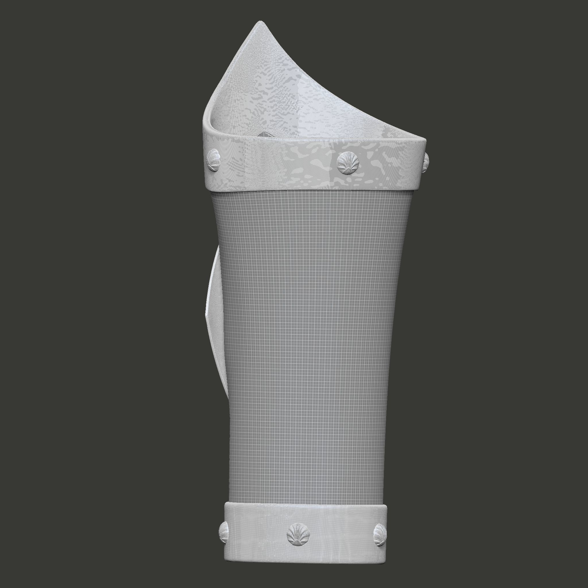 Skull Pirate Bracers 3D print model_29