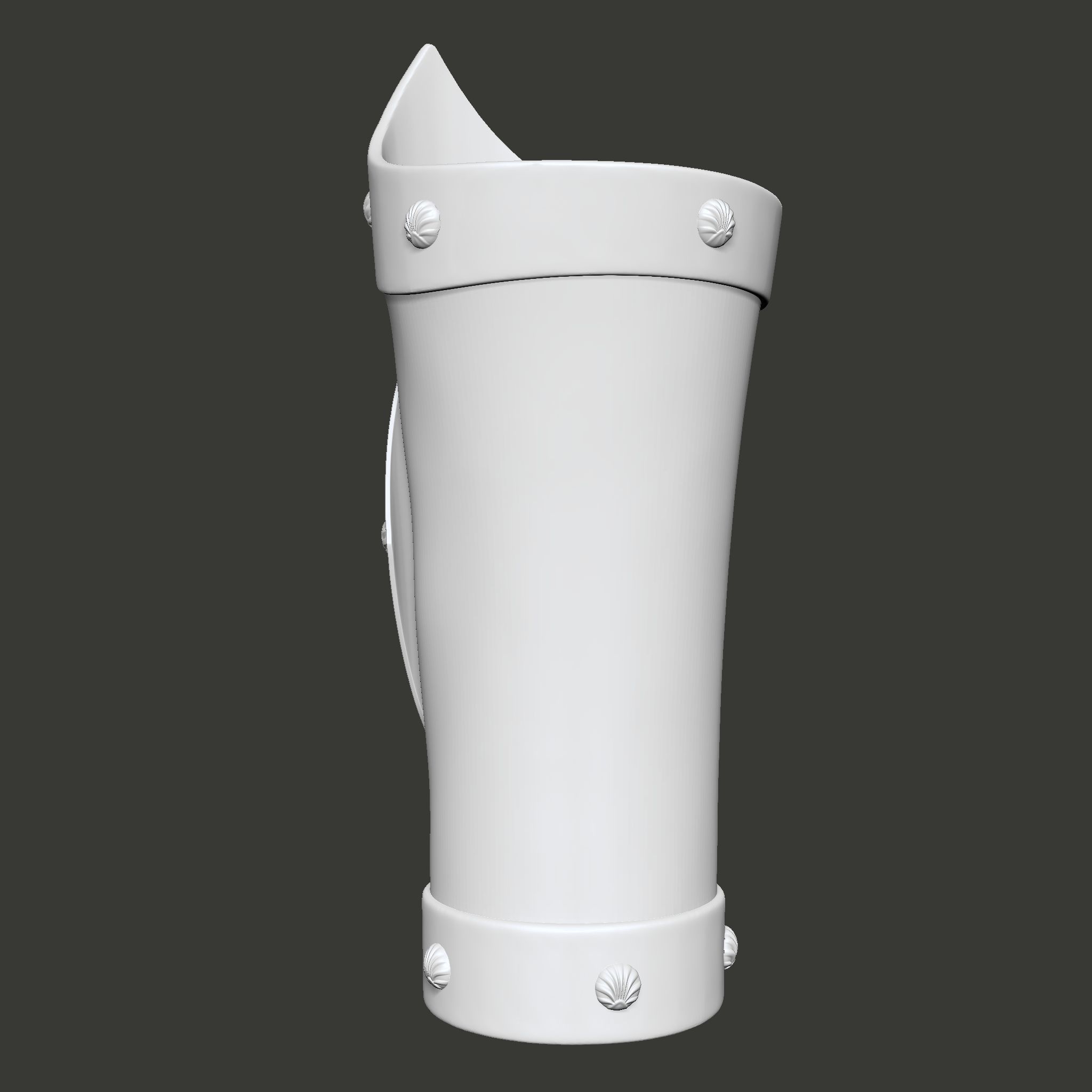 Skull Pirate Bracers 3D print model_10