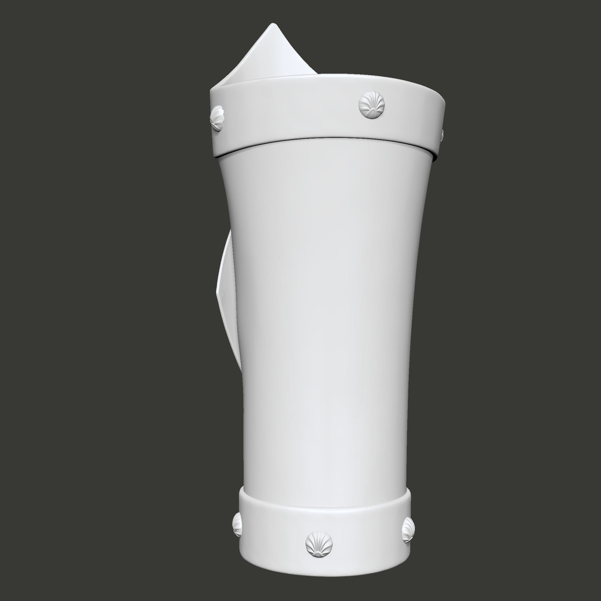 Skull Pirate Bracers 3D print model_11