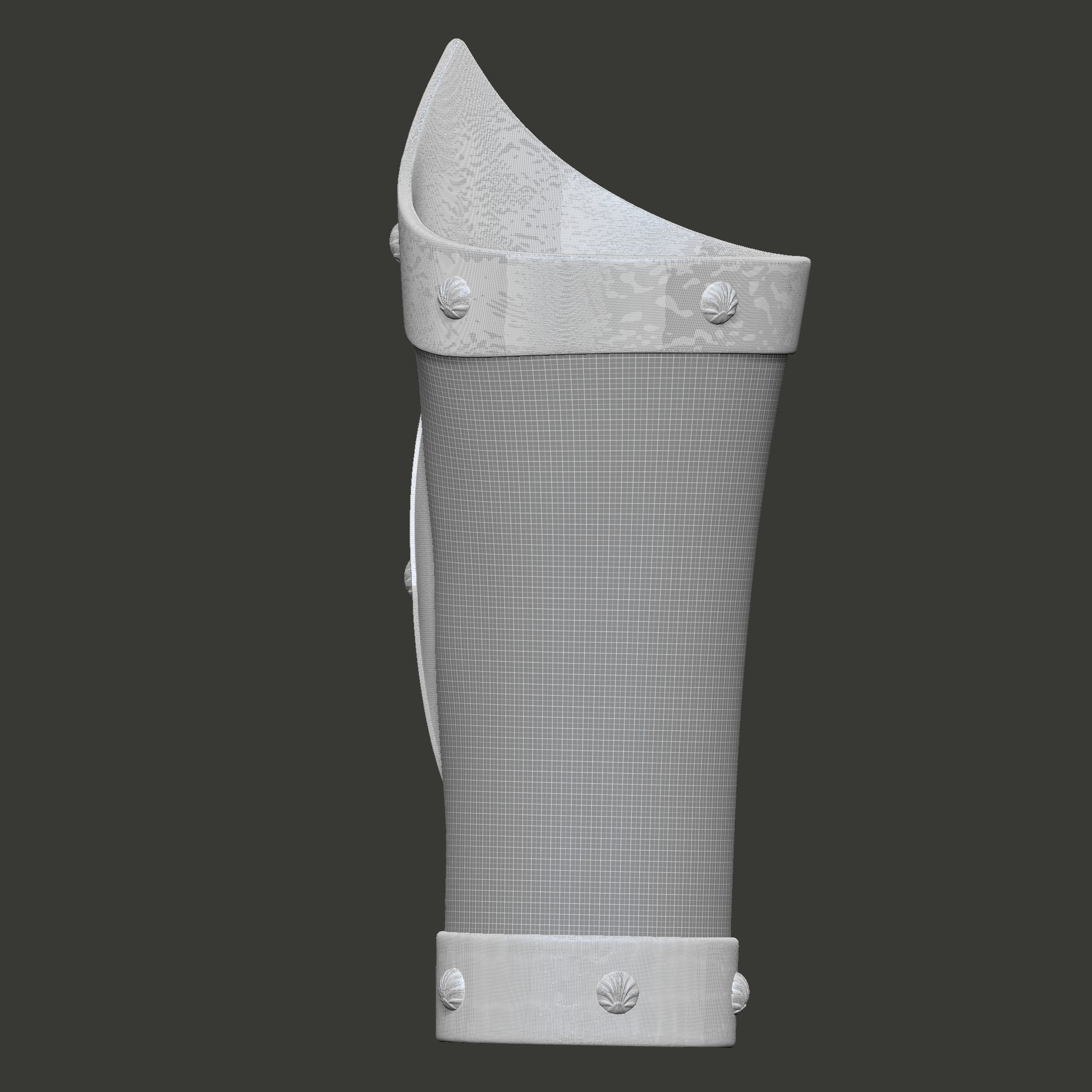Skull Pirate Bracers 3D print model_28