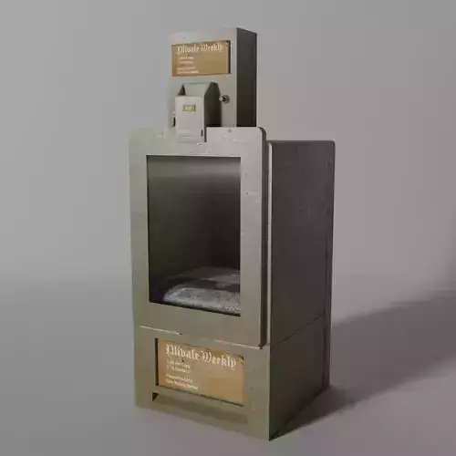 Low-Poly Newspaper Machine