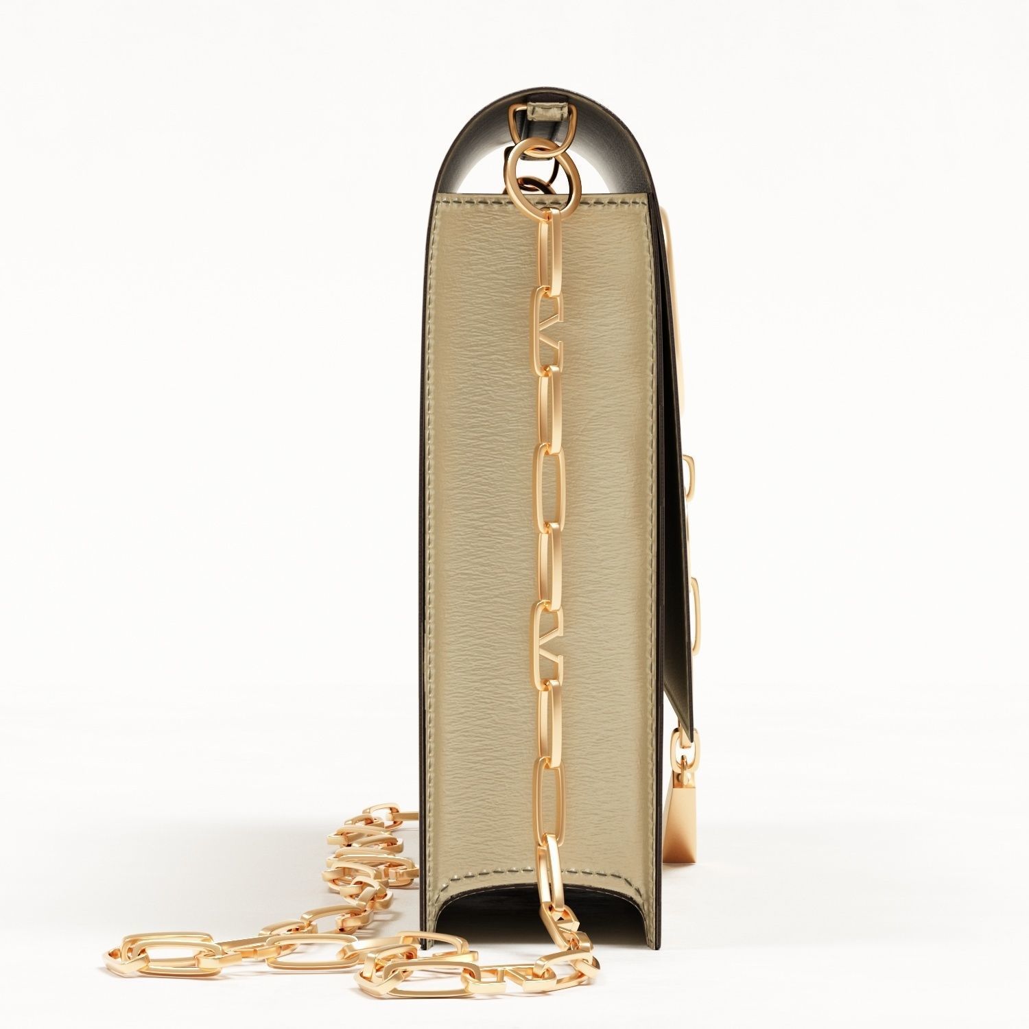 Valentino Garavani Small Vcase Leather Bag Low-poly 3D model_12