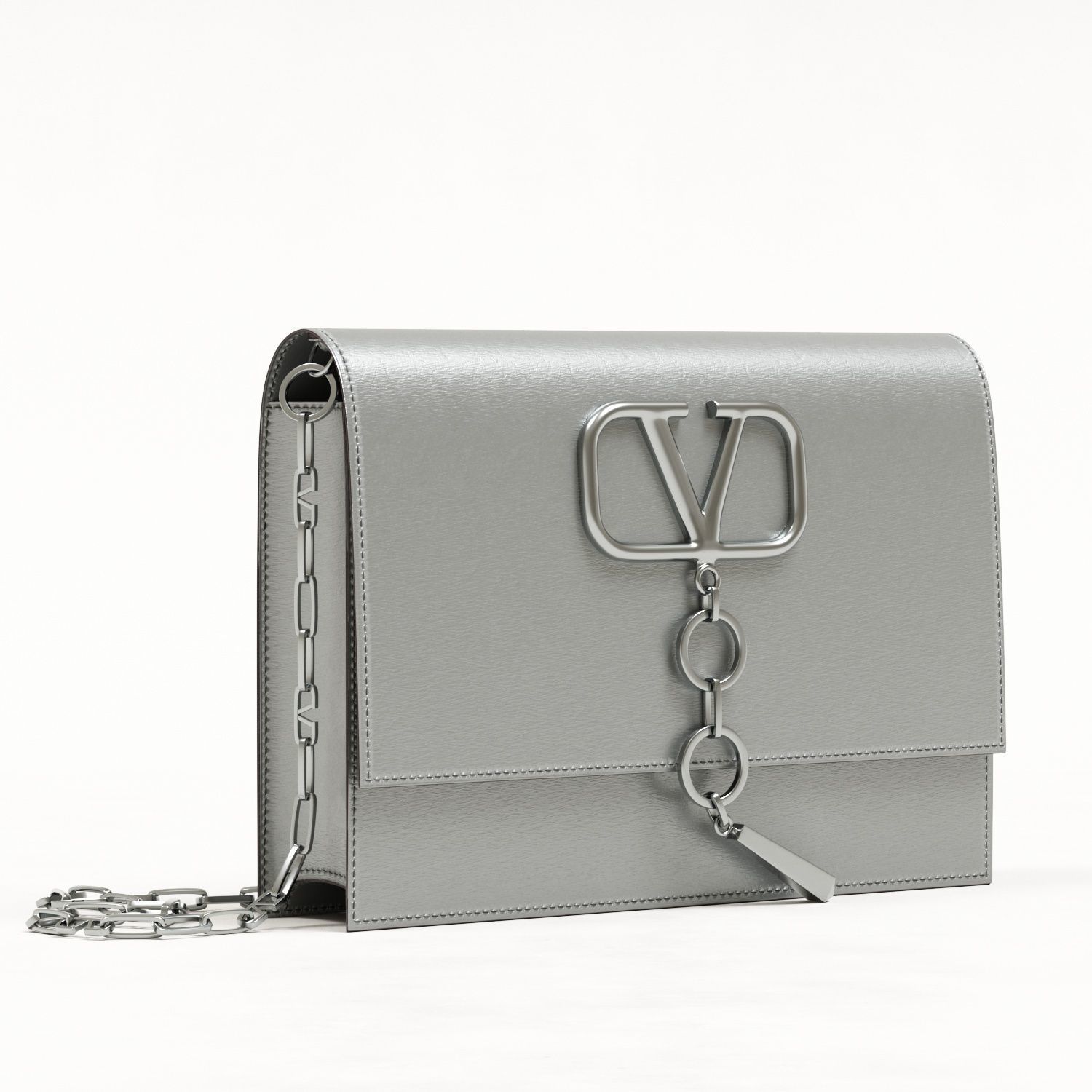 Valentino Garavani Small Vcase Leather Bag Low-poly 3D model_3