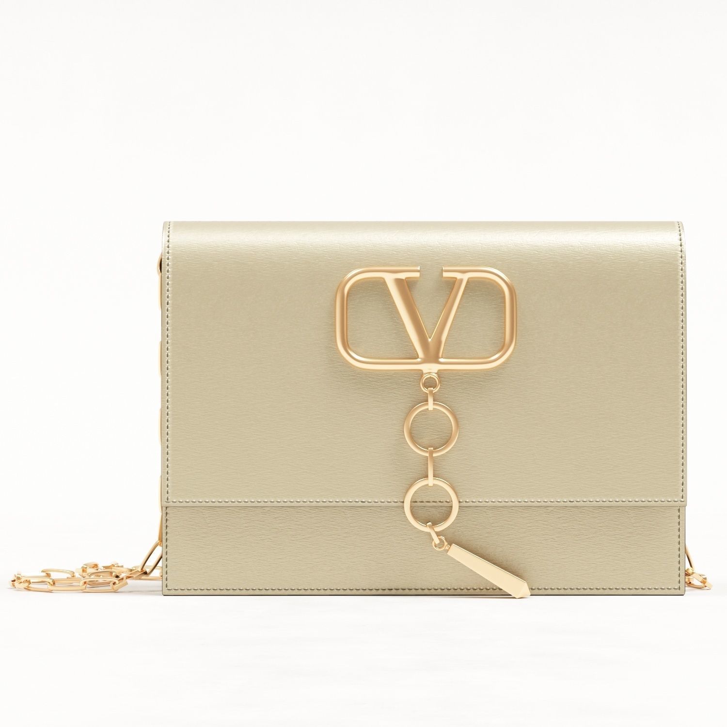 Valentino Garavani Small Vcase Leather Bag Low-poly 3D model_13