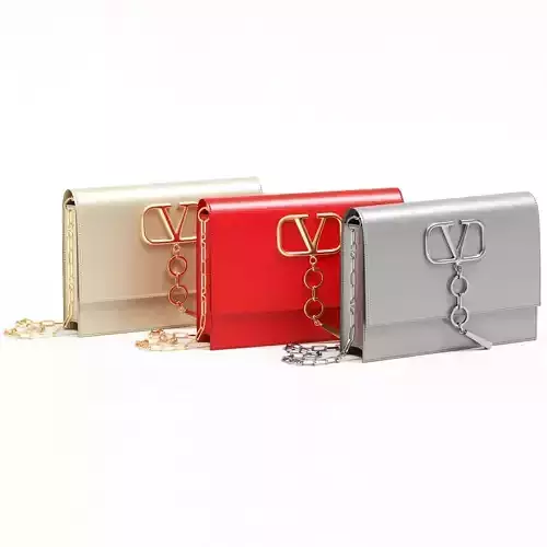 Valentino Garavani Small Vcase Leather Bag Low-poly 3D model